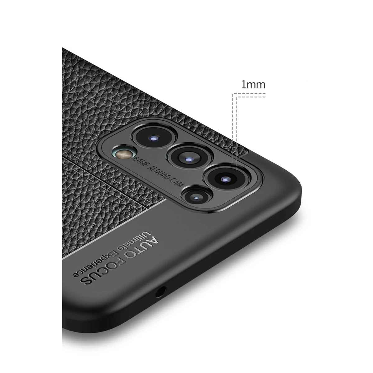 Newface Oppo Reno 5 Kılıf Auto Focus Kapak - Siyah