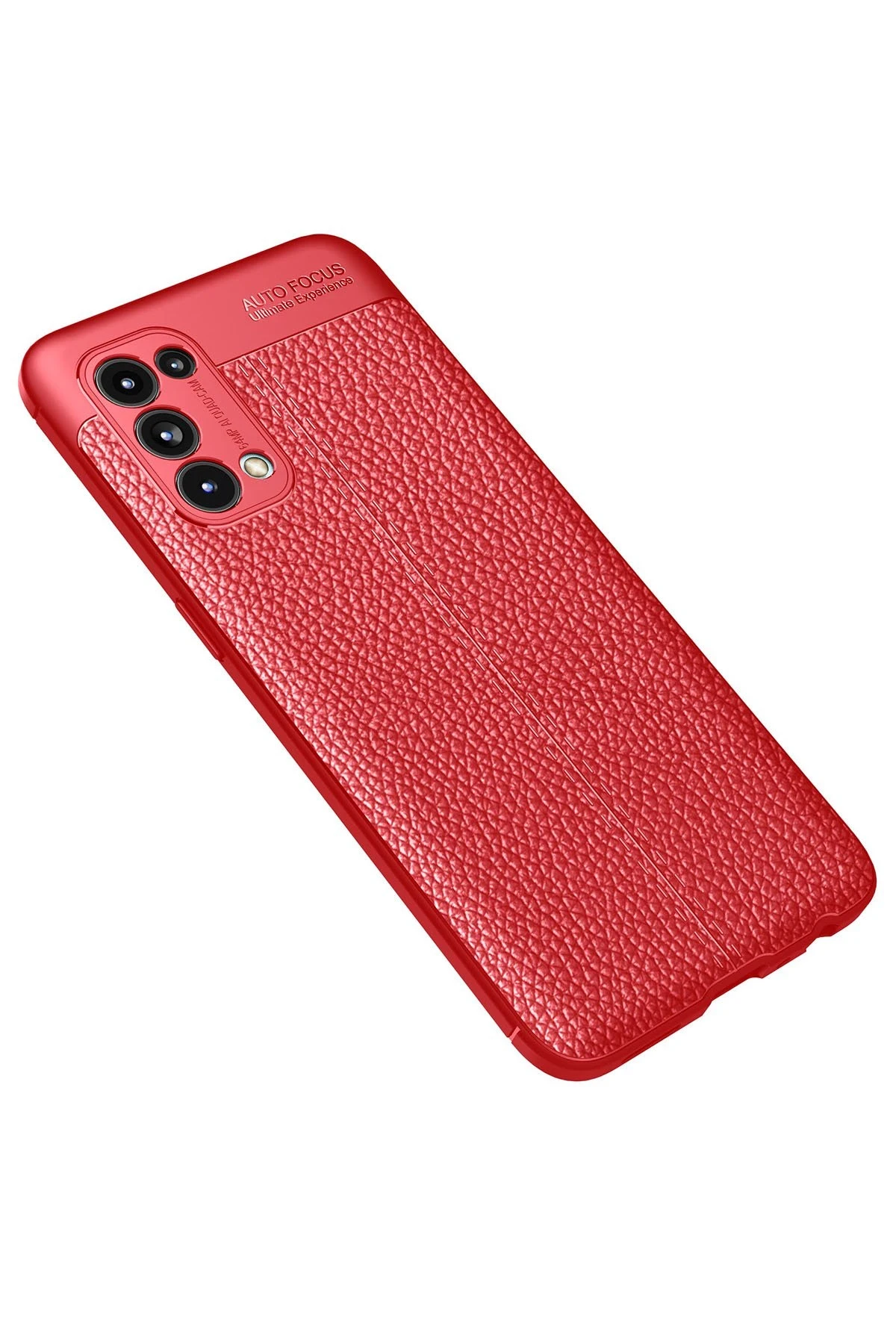 Newface Oppo Reno 5 Kılıf Auto Focus Kapak - Kırmızı