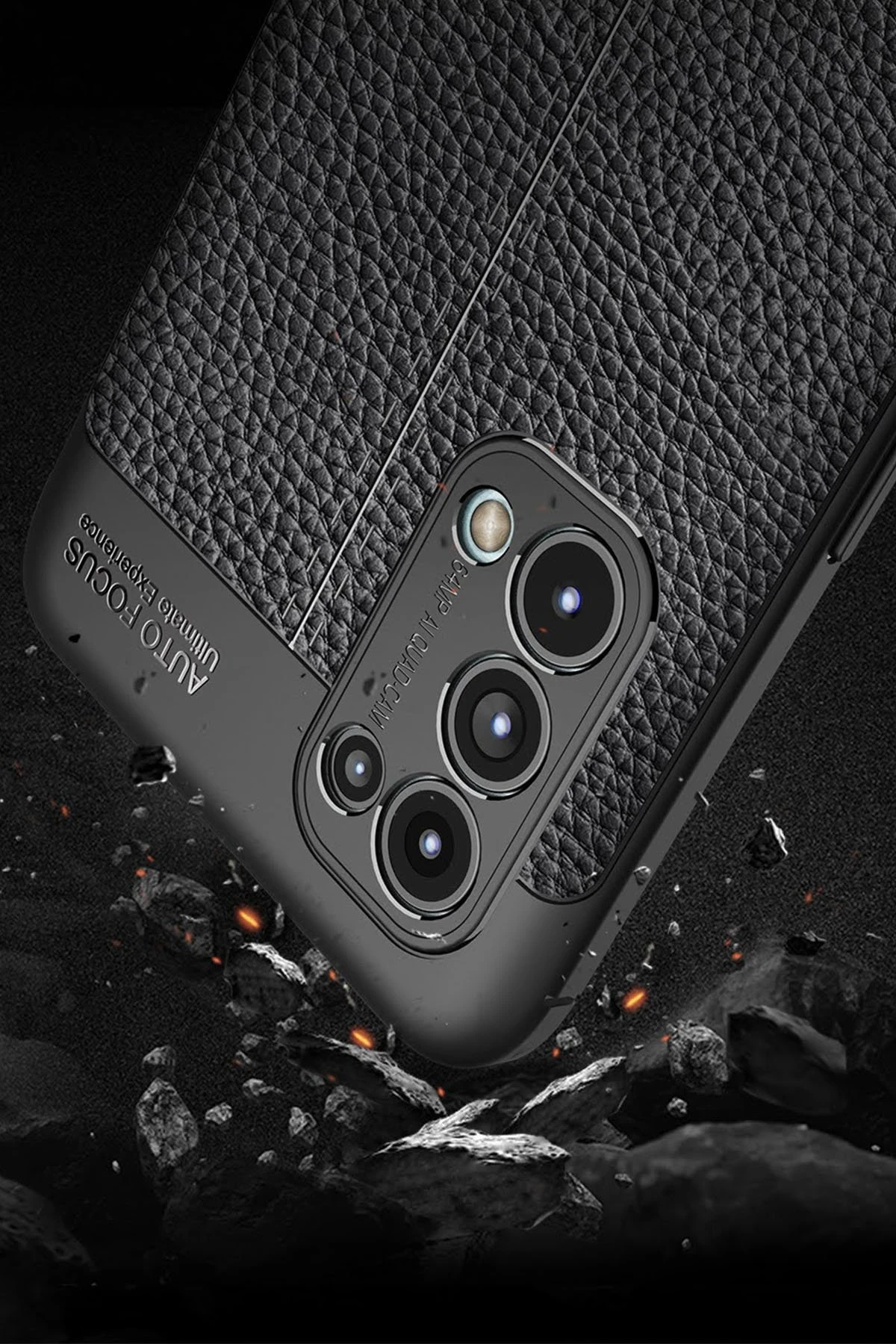 Newface Oppo Reno 5 Kılıf Auto Focus Kapak - Kırmızı