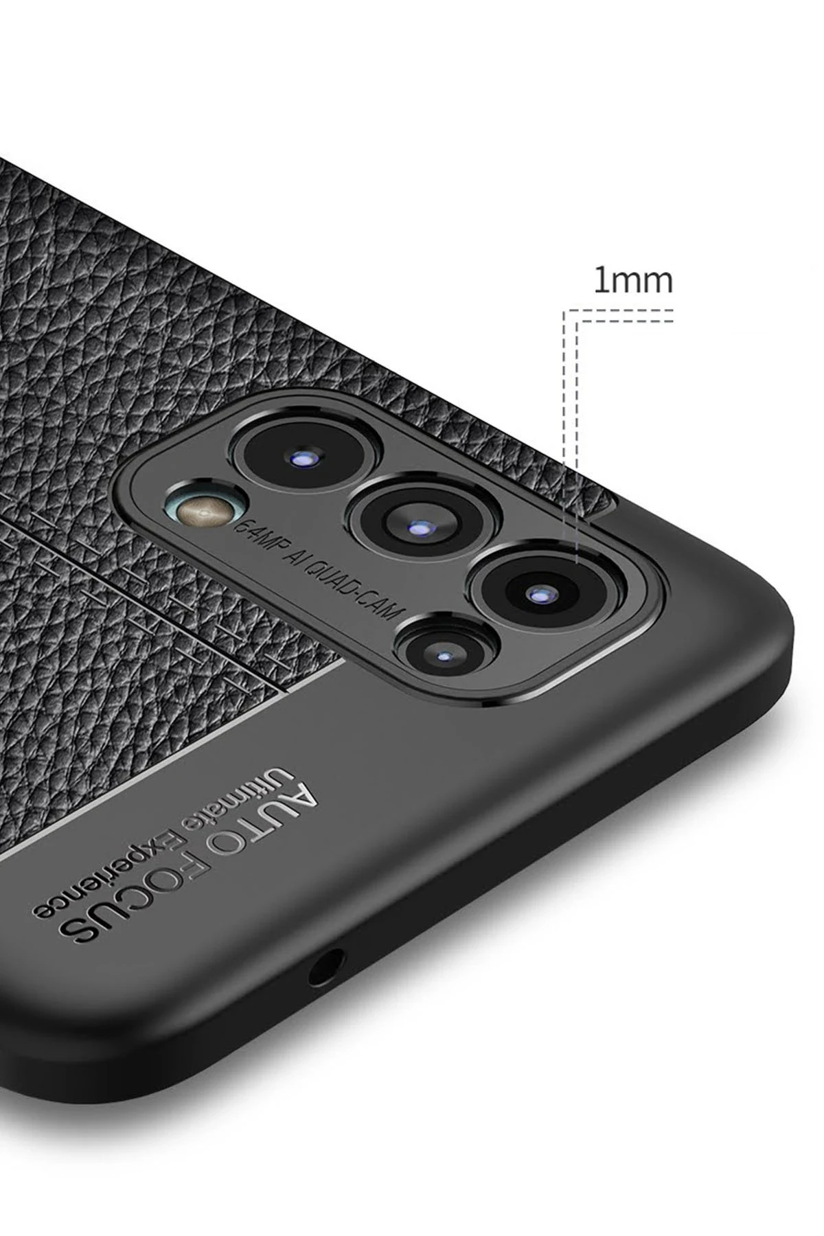 Newface Oppo Reno 5 Kılıf Auto Focus Kapak - Kırmızı