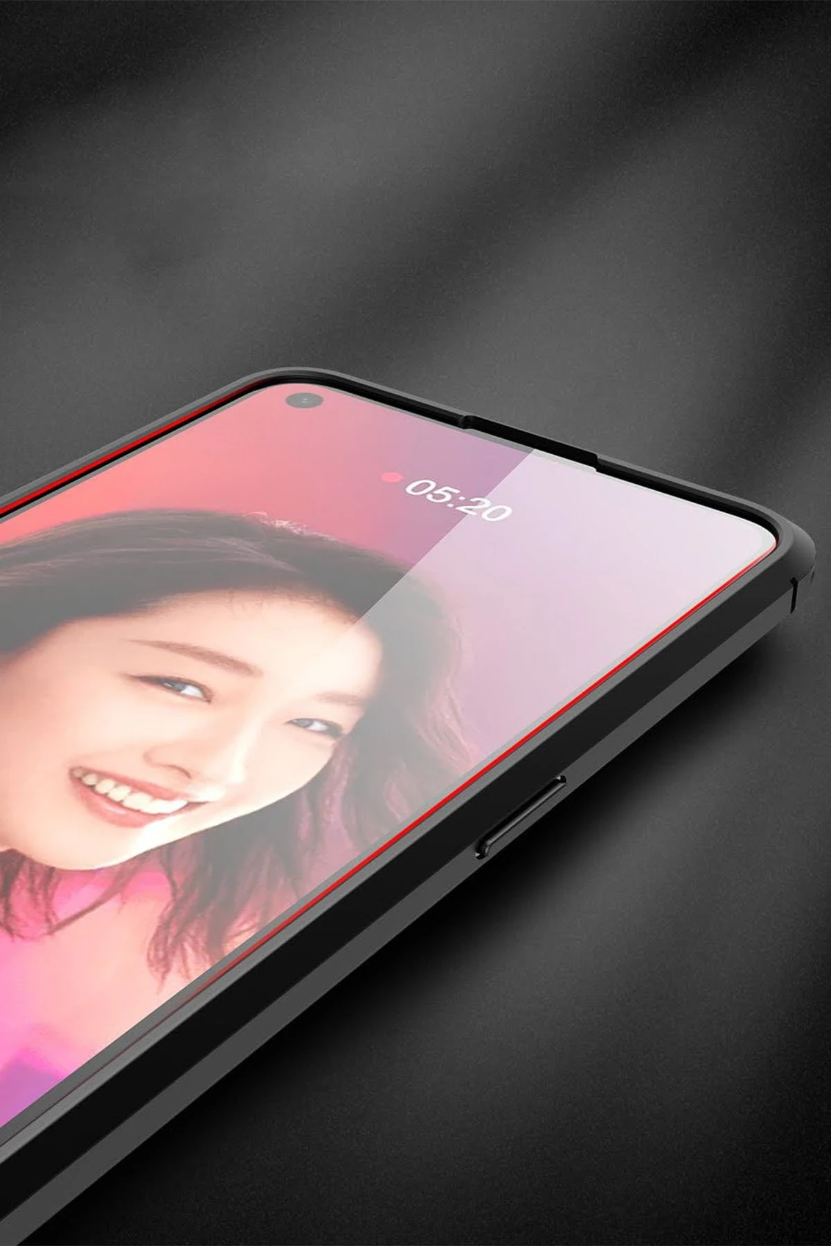 Newface Oppo Reno 5 Kılıf Auto Focus Kapak - Kırmızı