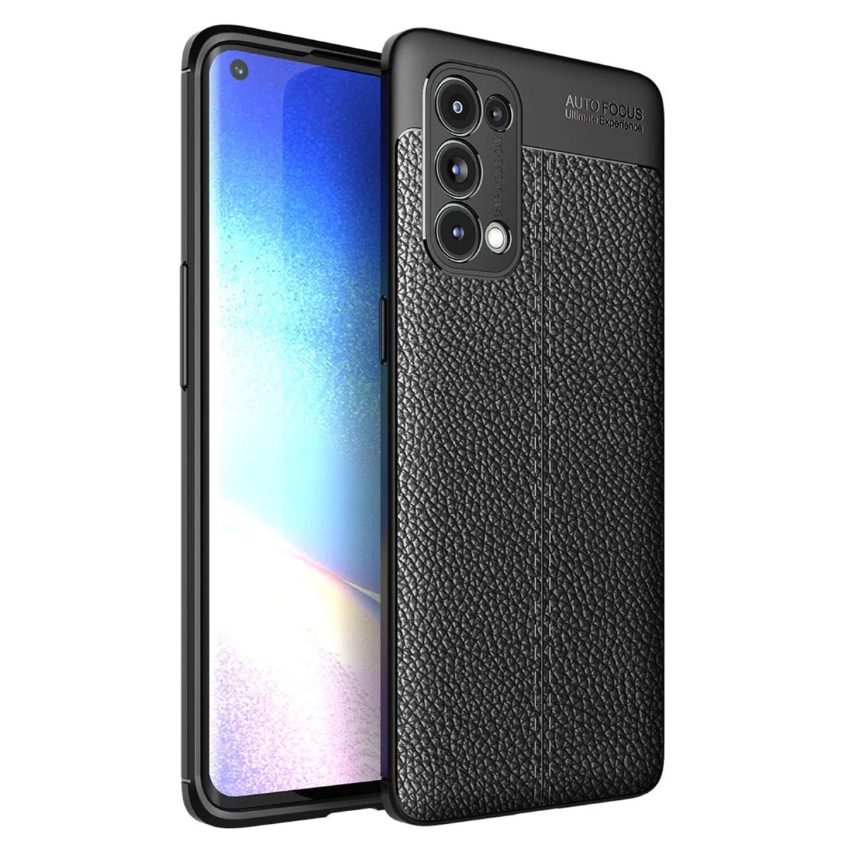 Newface Oppo Reno 5 Pro Kılıf Auto Focus Kapak - Siyah