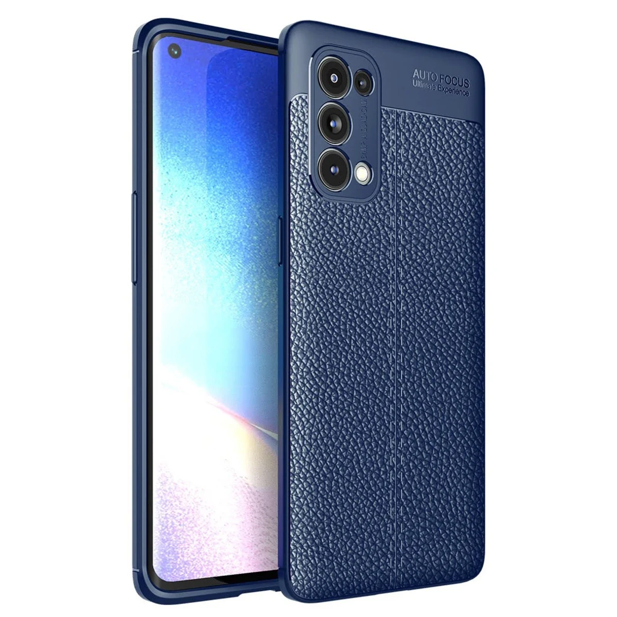 Newface Oppo Reno 5 Pro Kılıf Auto Focus Kapak - Lacivert