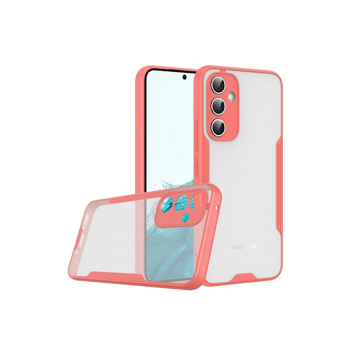 Newface Samsung Galaxy A24 4G Kılıf Platin Silikon - Pembe
