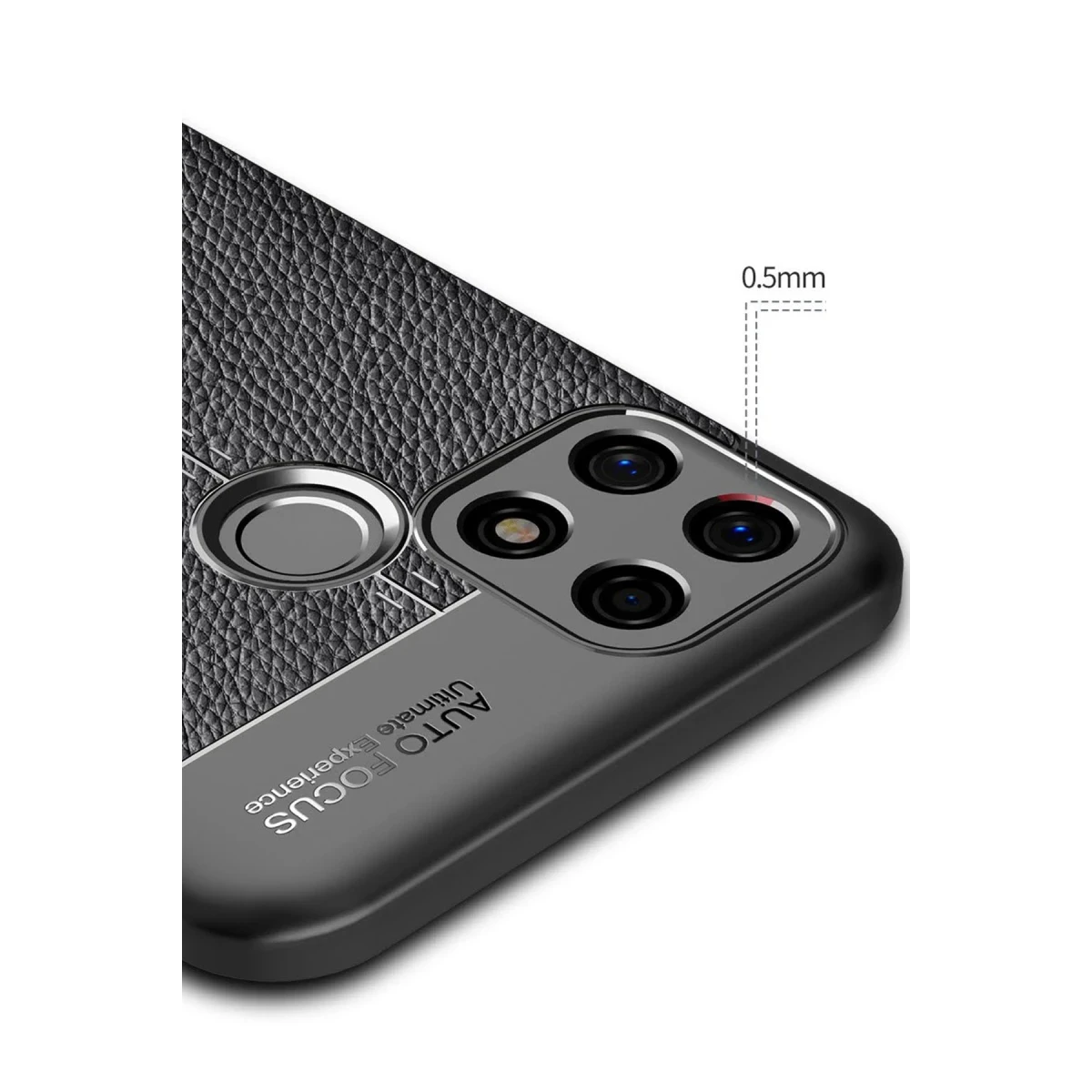 Oppo A15 Kılıf Auto Focus Kapak - Siyah