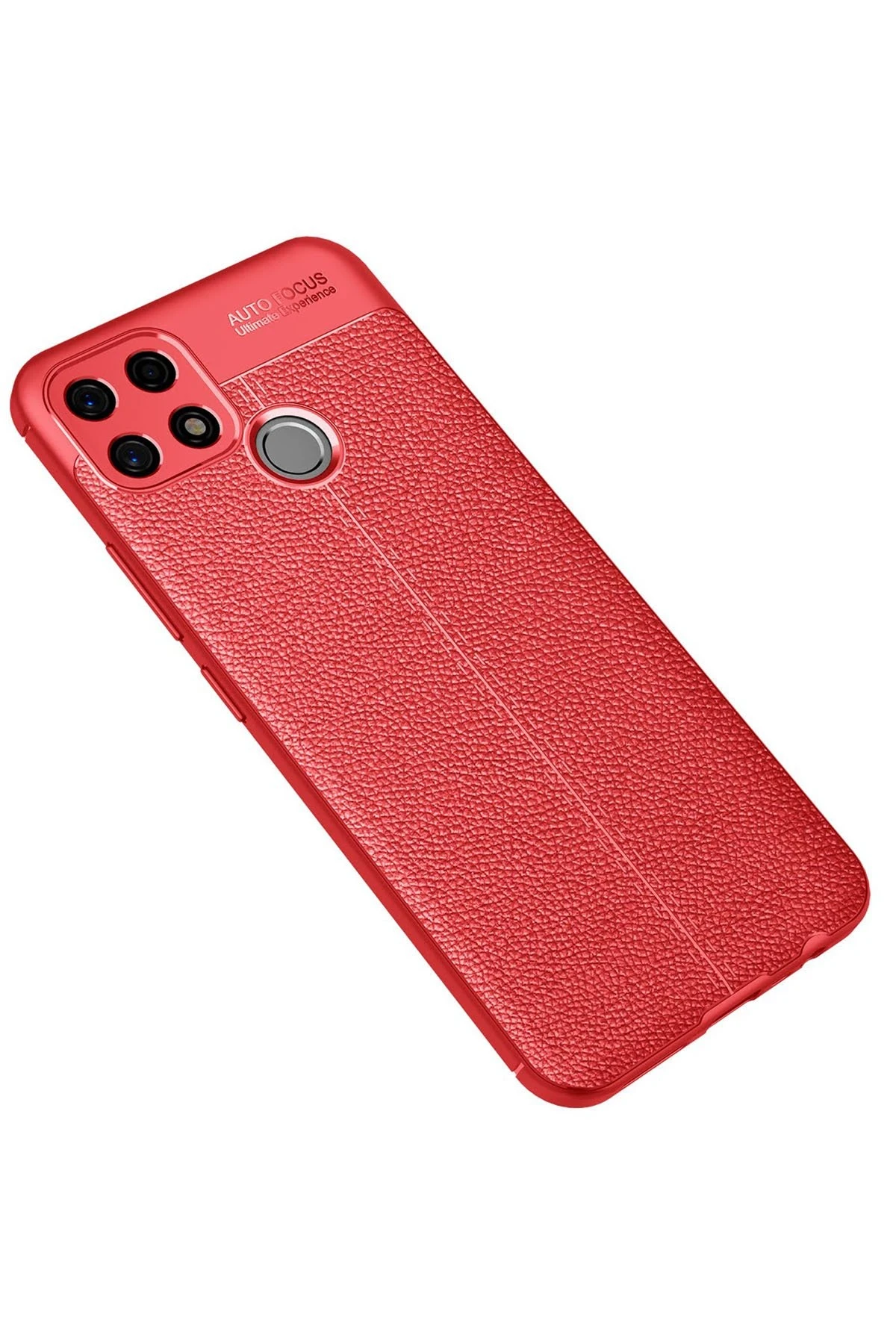 Newface Oppo A15 Kılıf Auto Focus Kapak - Kırmızı
