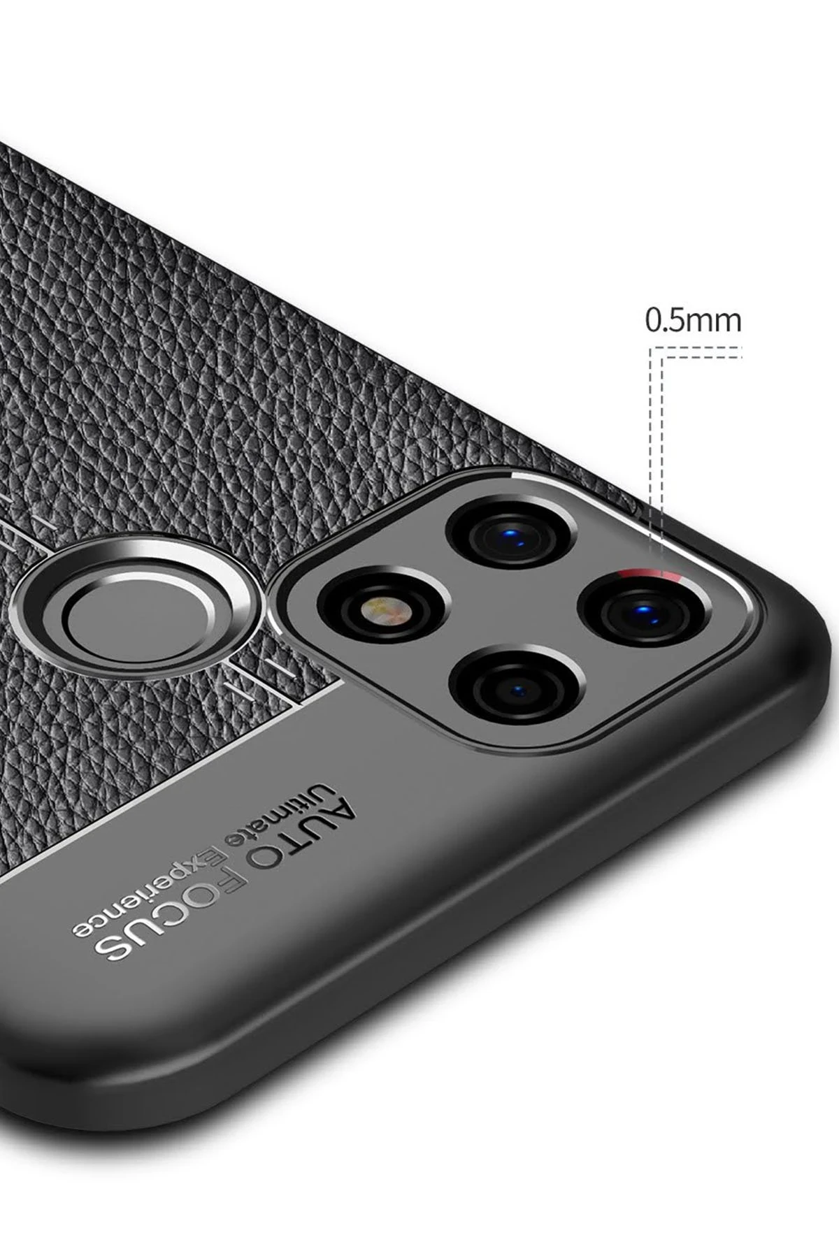 Newface Oppo A15 Kılıf Auto Focus Kapak - Kırmızı
