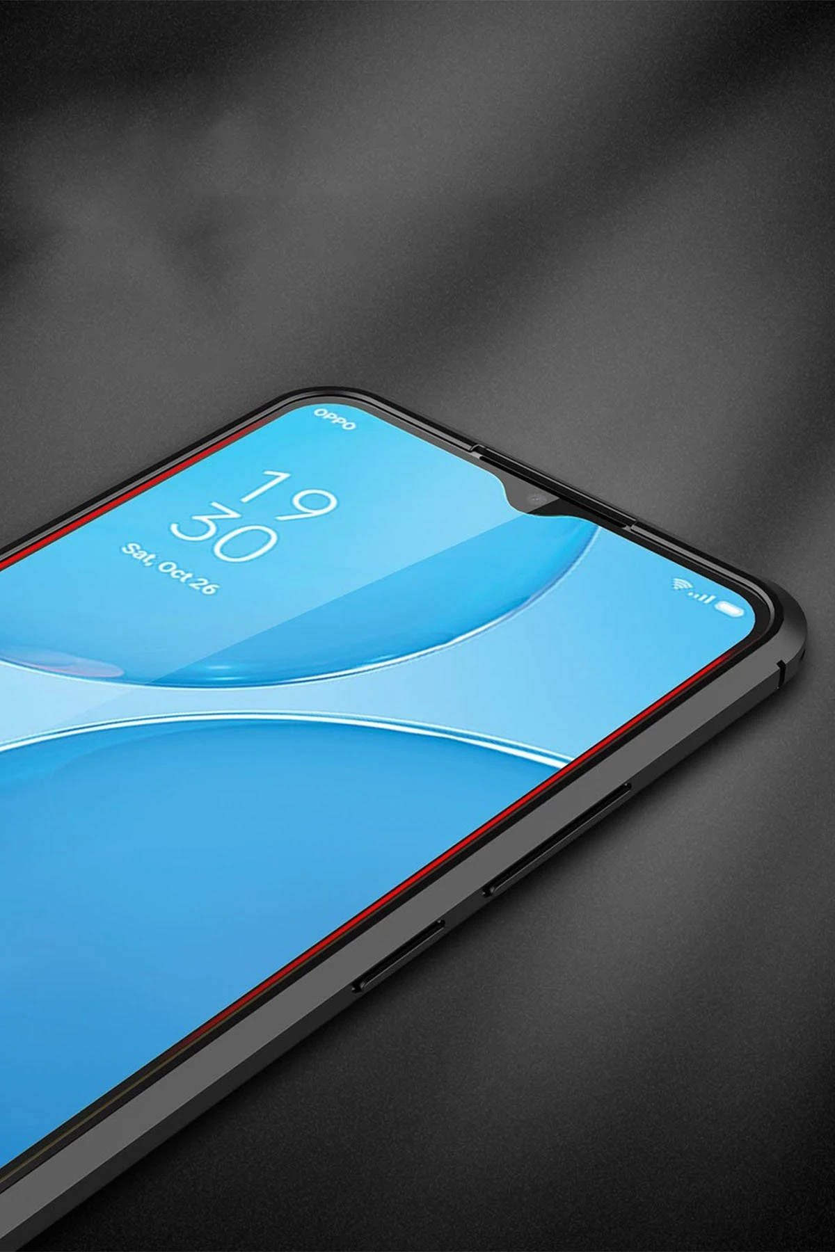 Newface Oppo A15 Kılıf Auto Focus Kapak - Kırmızı