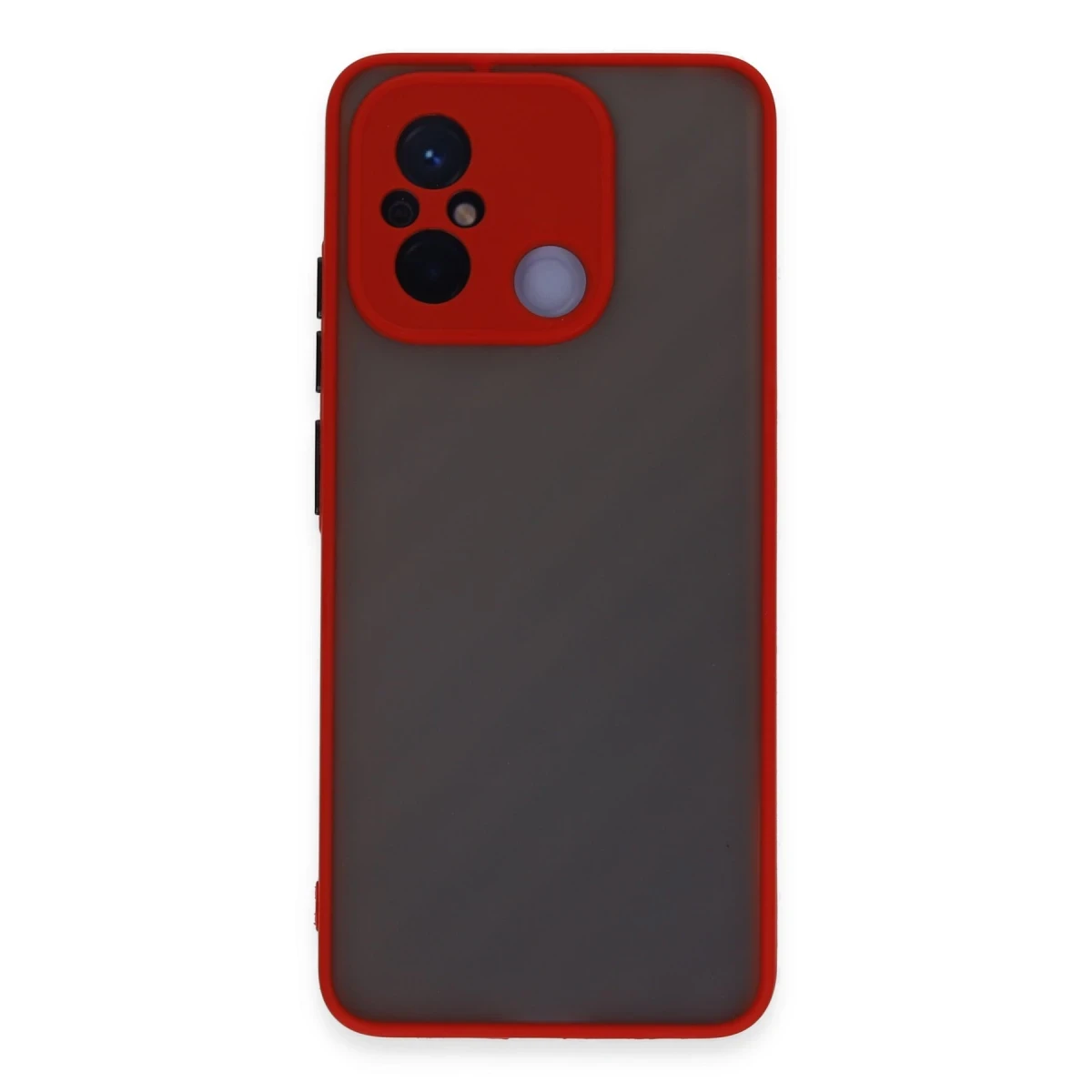 Newface Xiaomi Redmi 12C Kılıf Montreal Silikon Kapak - Kırmızı