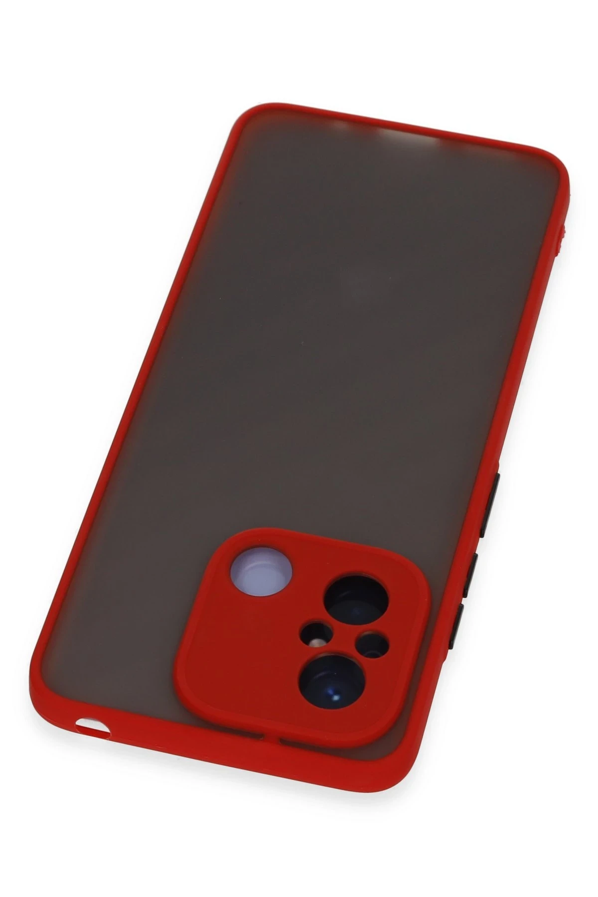 Newface Xiaomi Redmi 12C Kılıf Montreal Silikon Kapak - Kırmızı
