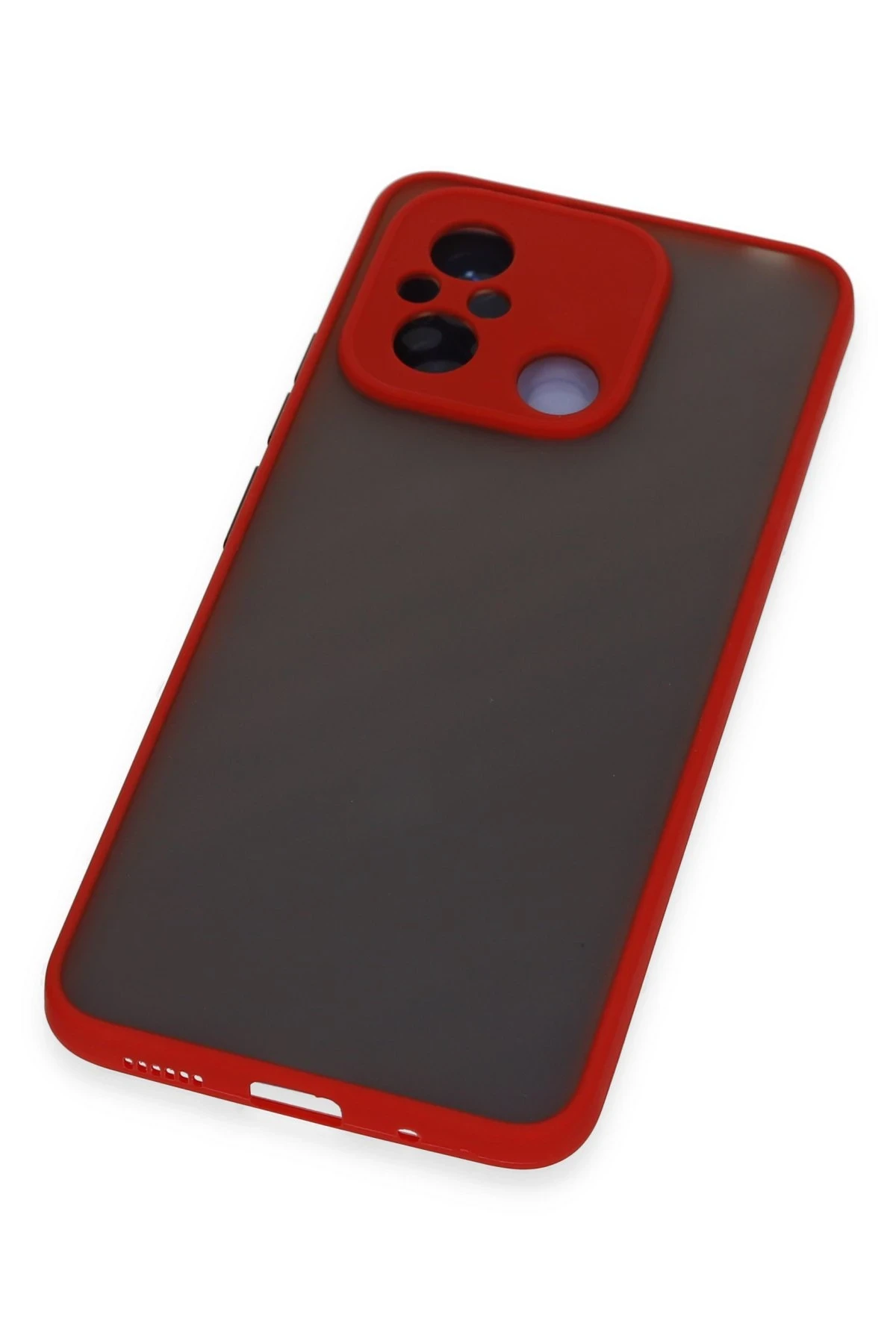 Newface Xiaomi Redmi 12C Kılıf Montreal Silikon Kapak - Kırmızı