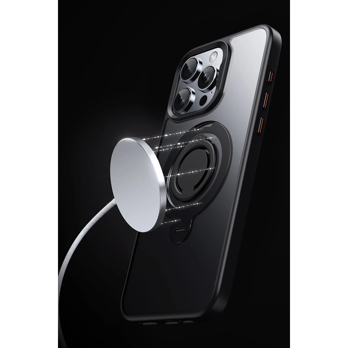 Joko Apple iPhone 16 Pro Avatar 360 Dönen Magsafe Kapak - Siyah — görsel 6