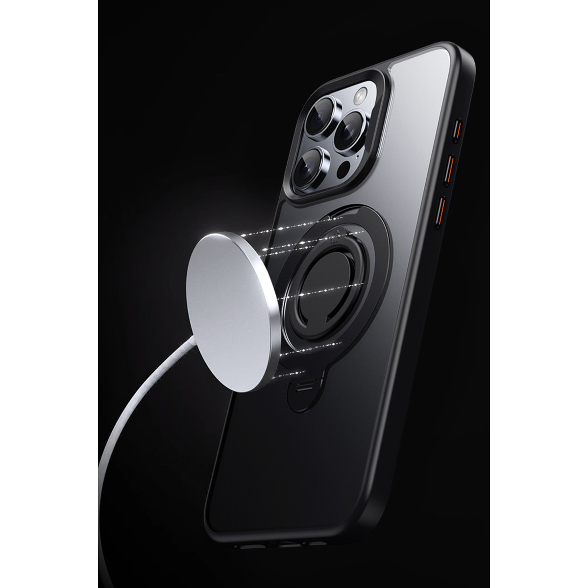 Joko Apple iPhone 16 Pro Avatar 360 Dönen Magsafe Kapak - Siyah — görsel 10