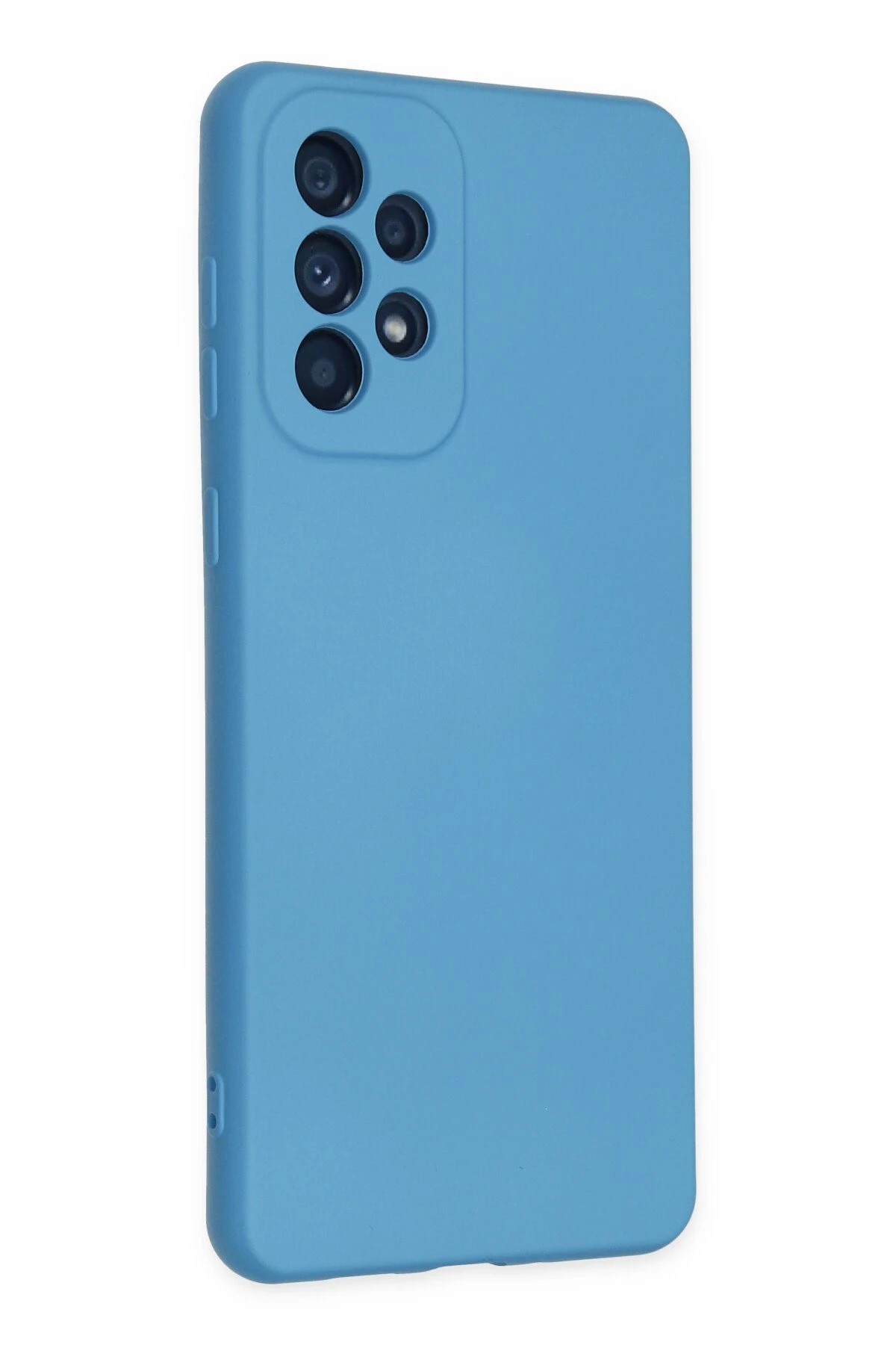 Newface Samsung Galaxy A23 4G Kılıf Nano içi Kadife Silikon - Mavi
