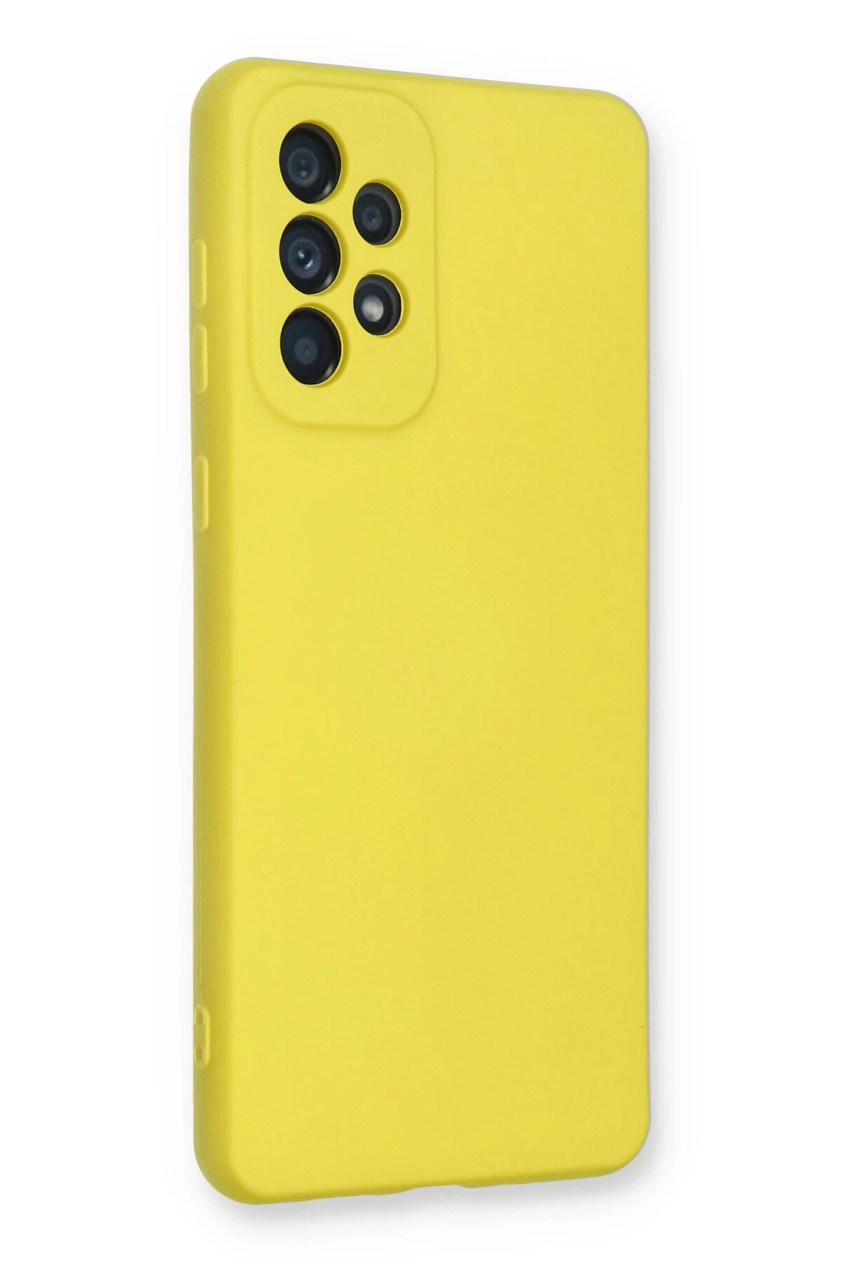 Newface Samsung Galaxy A33 5G Kılıf Nano içi Kadife Silikon - Sarı