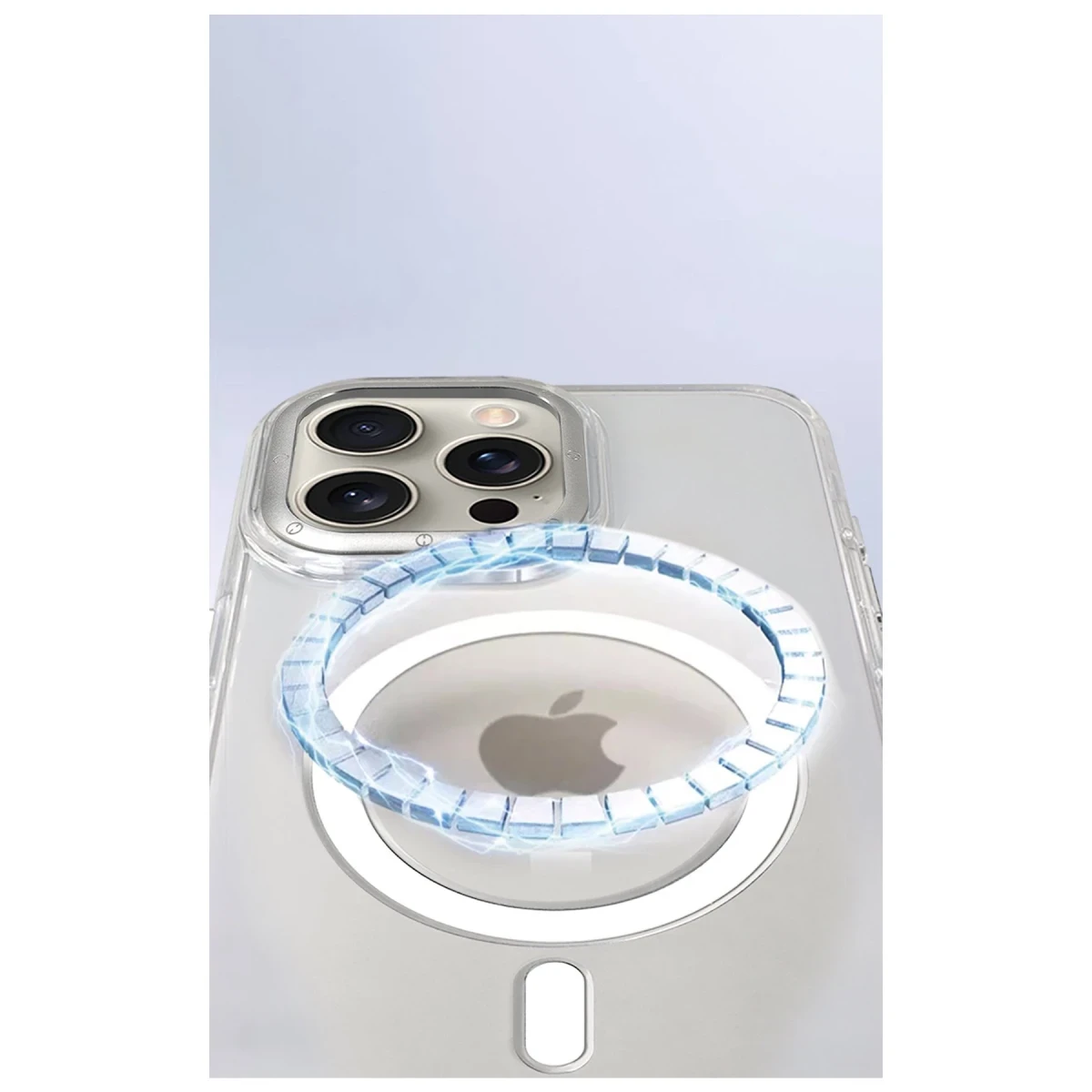 HDD Apple iPhone 16 Pro HBC-274 PC 2.0 Şeffaf Magsafe Kapak - Şeffaf