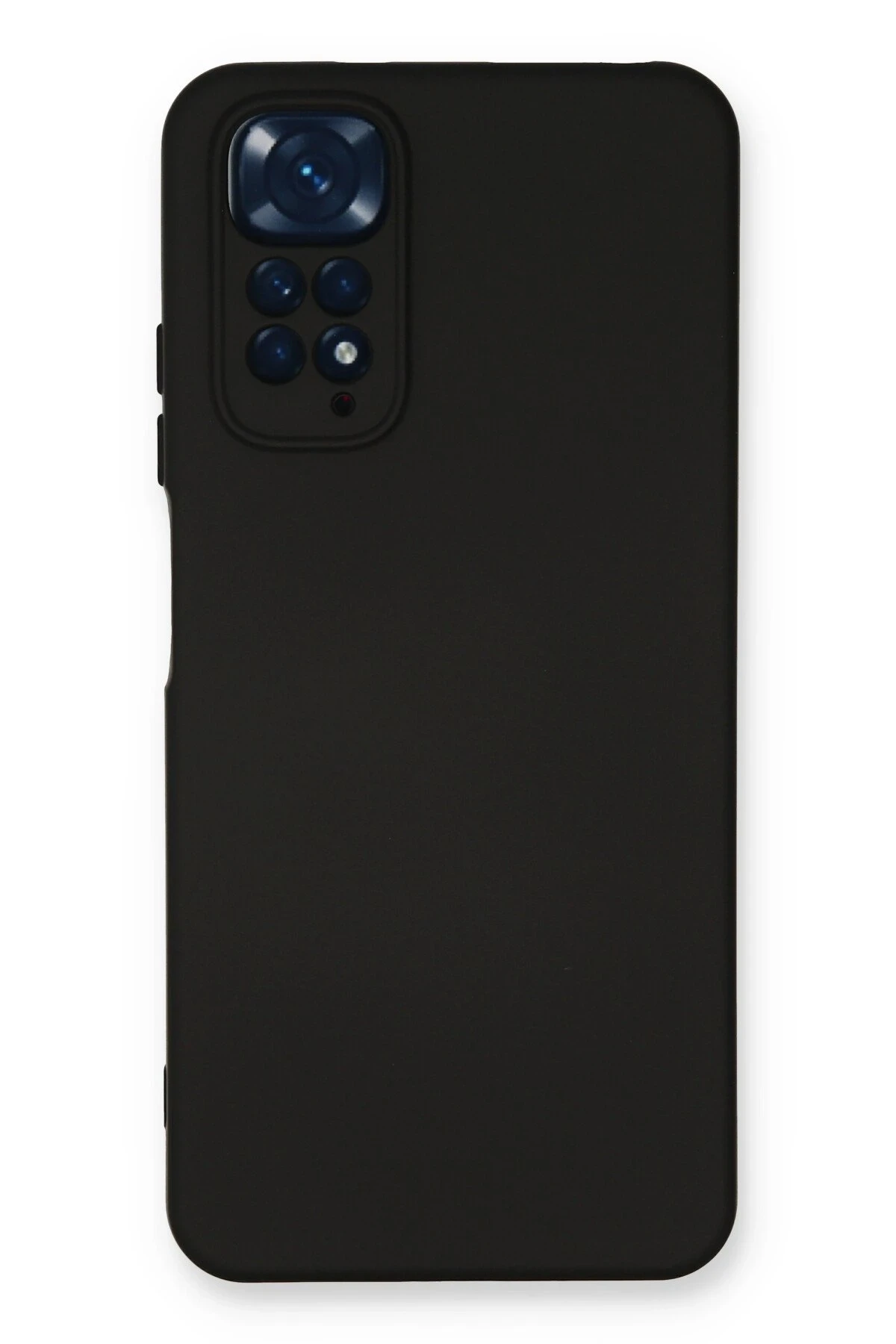 Newface Xiaomi Redmi Note 11 Kılıf Nano içi Kadife Silikon - Siyah