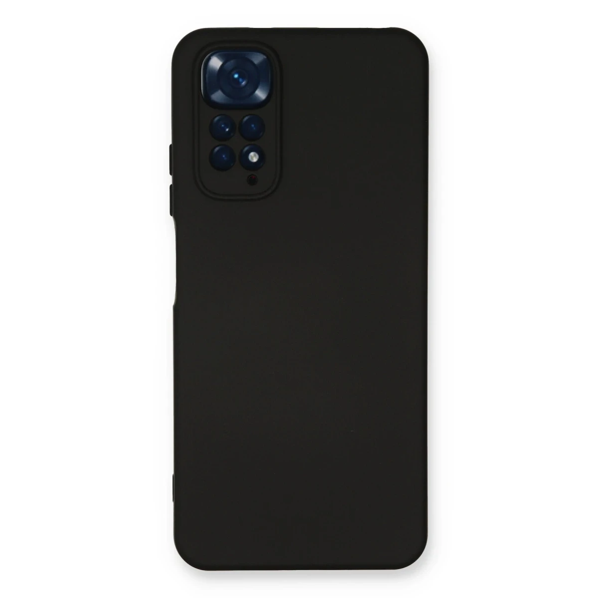 Newface Xiaomi Redmi Note 11 Kılıf Nano içi Kadife Silikon - Siyah