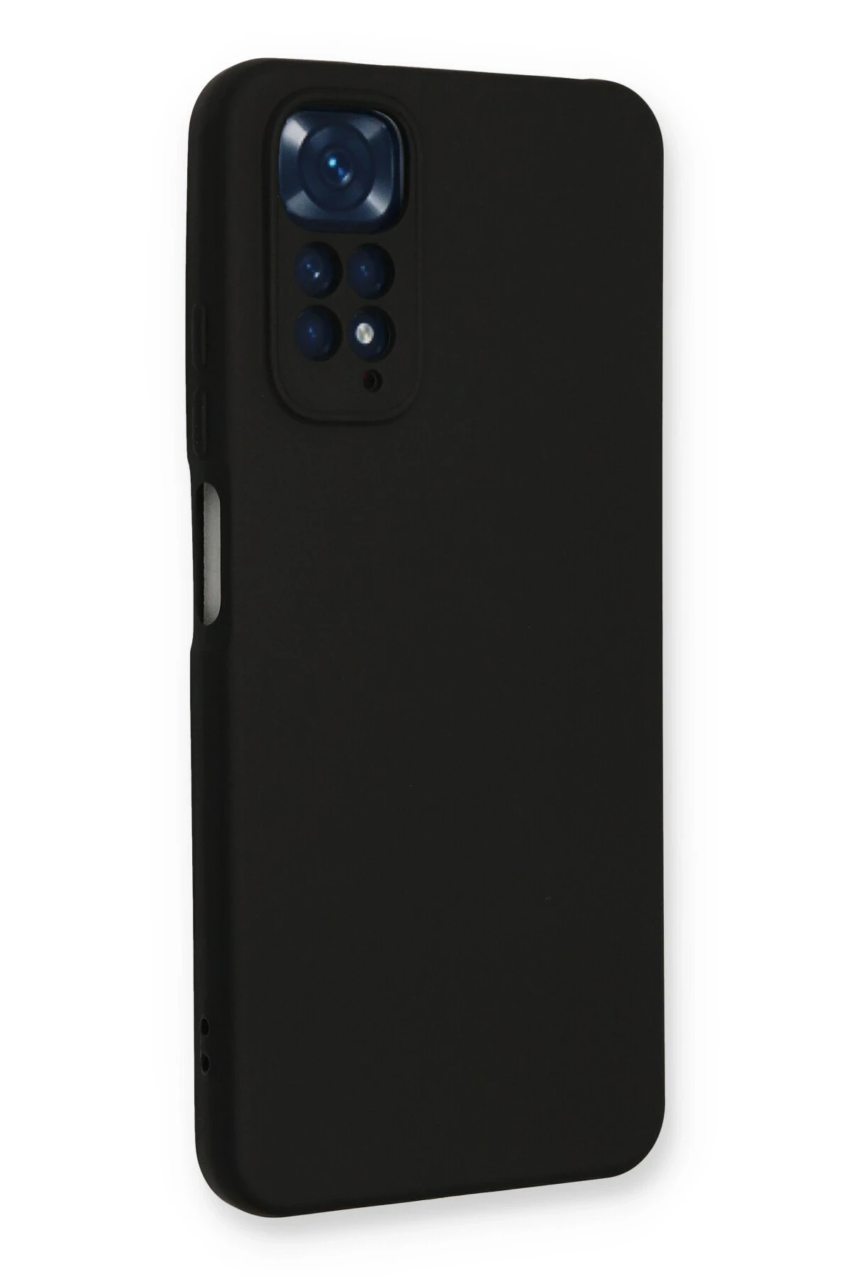 Newface Xiaomi Redmi Note 11 Kılıf Nano içi Kadife Silikon - Siyah