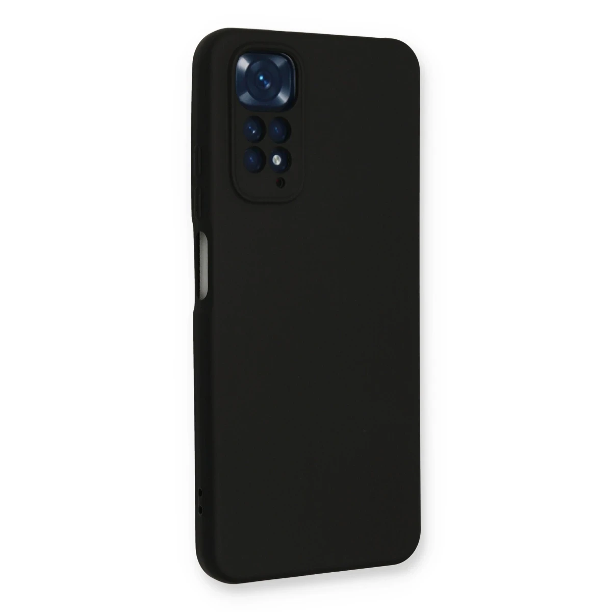 Xiaomi Redmi Note 11 Kılıf Nano içi Kadife Silikon - Siyah