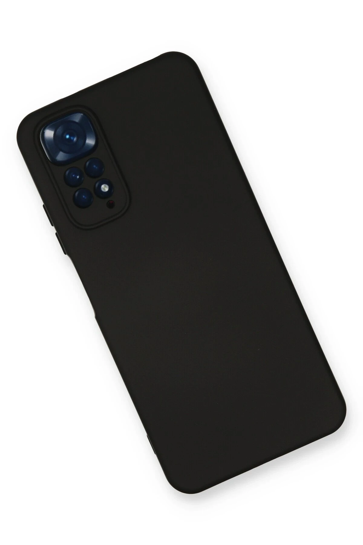 Newface Xiaomi Redmi Note 11 Kılıf Nano içi Kadife Silikon - Siyah