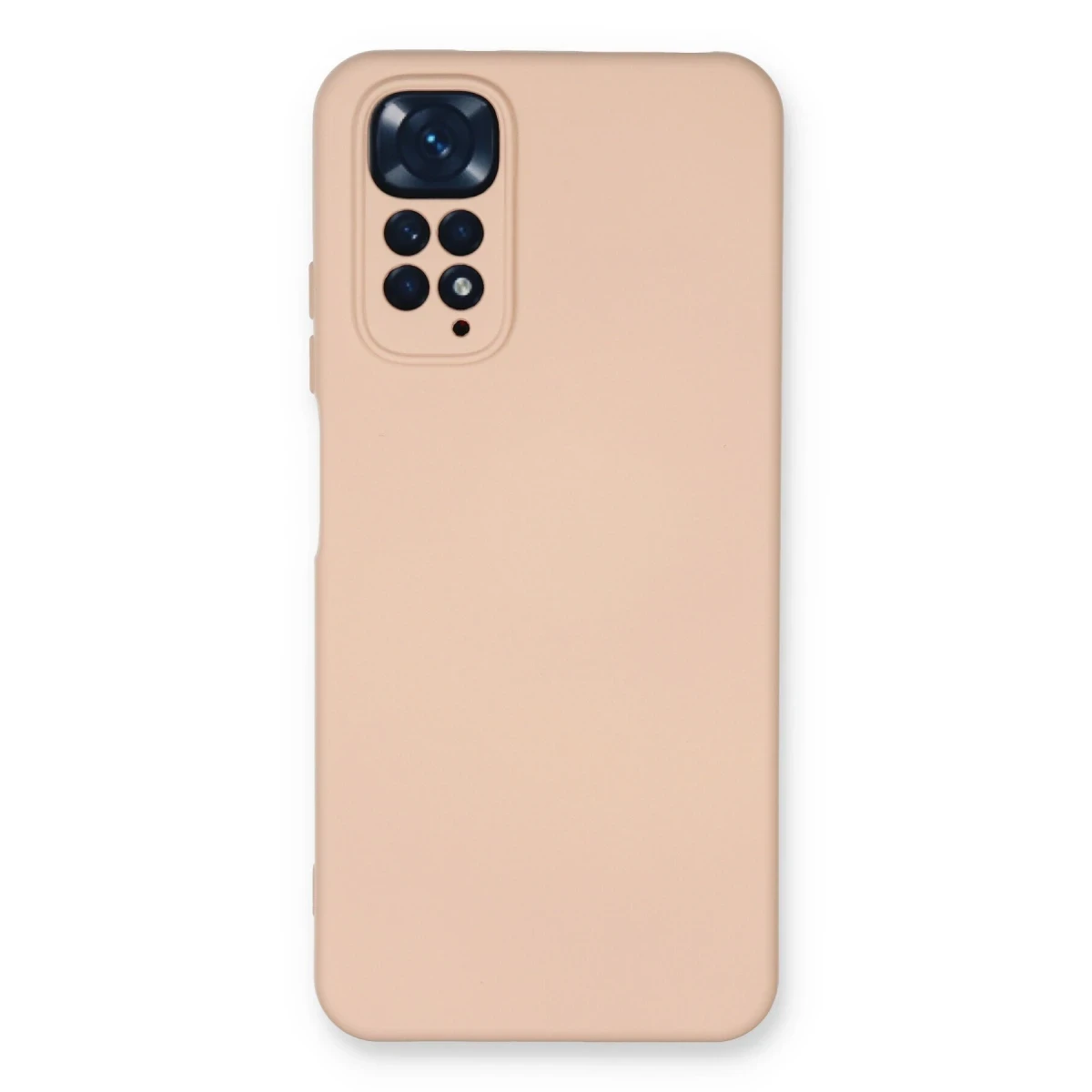 Newface Xiaomi Redmi Note 11 Kılıf Nano içi Kadife Silikon - Pudra