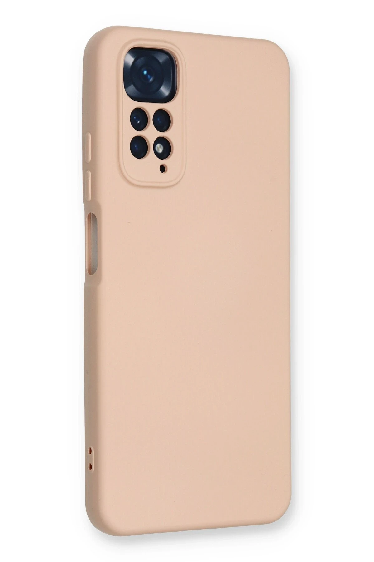 Newface Xiaomi Redmi Note 11 Kılıf Nano içi Kadife Silikon - Pudra