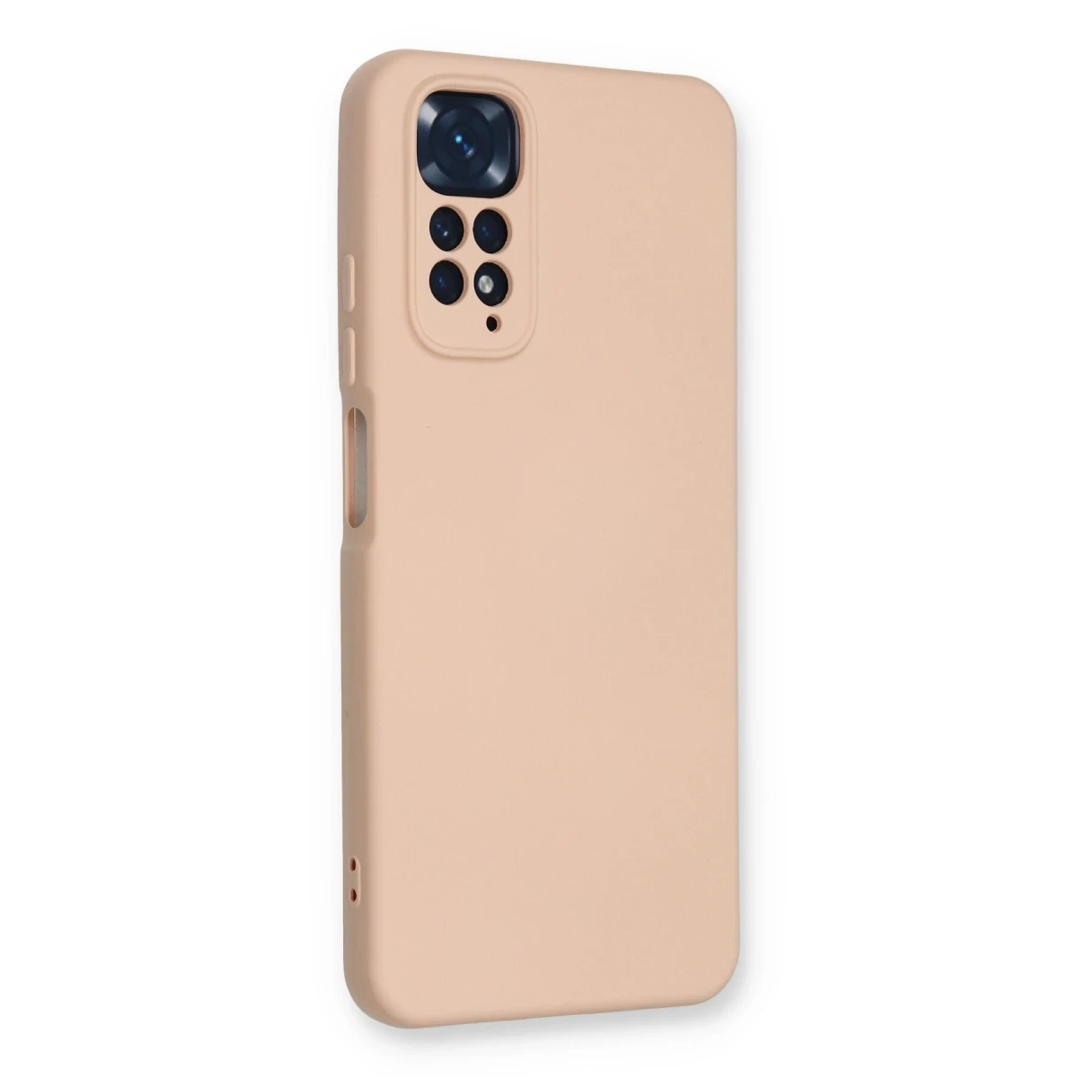 Xiaomi Redmi Note 11 Kılıf Nano içi Kadife Silikon - Pudra