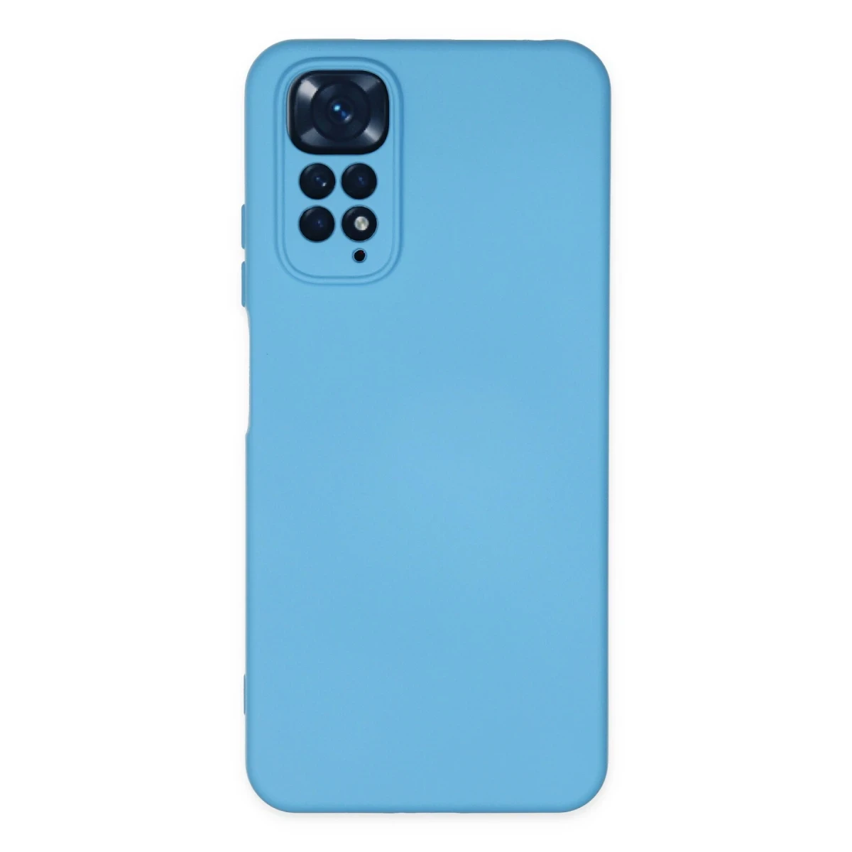 Newface Xiaomi Redmi Note 11 Kılıf Nano içi Kadife Silikon - Mavi