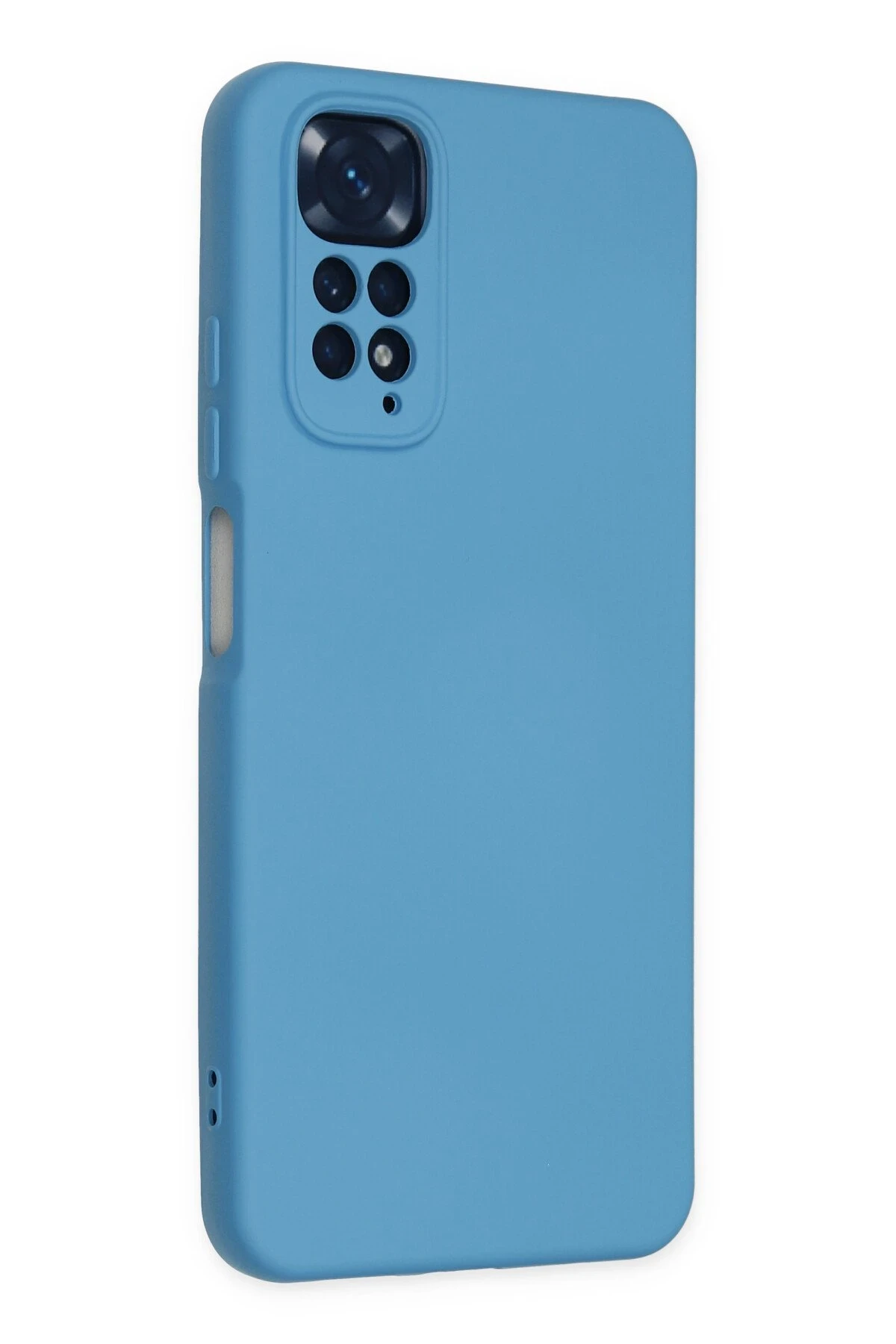 Newface Xiaomi Redmi Note 11 Kılıf Nano içi Kadife Silikon - Mavi