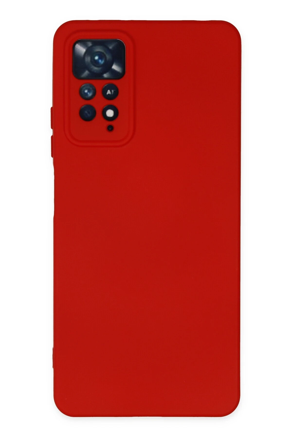 Newface Xiaomi Redmi Note 11 Pro Kılıf Nano içi Kadife Silikon - Kırmızı