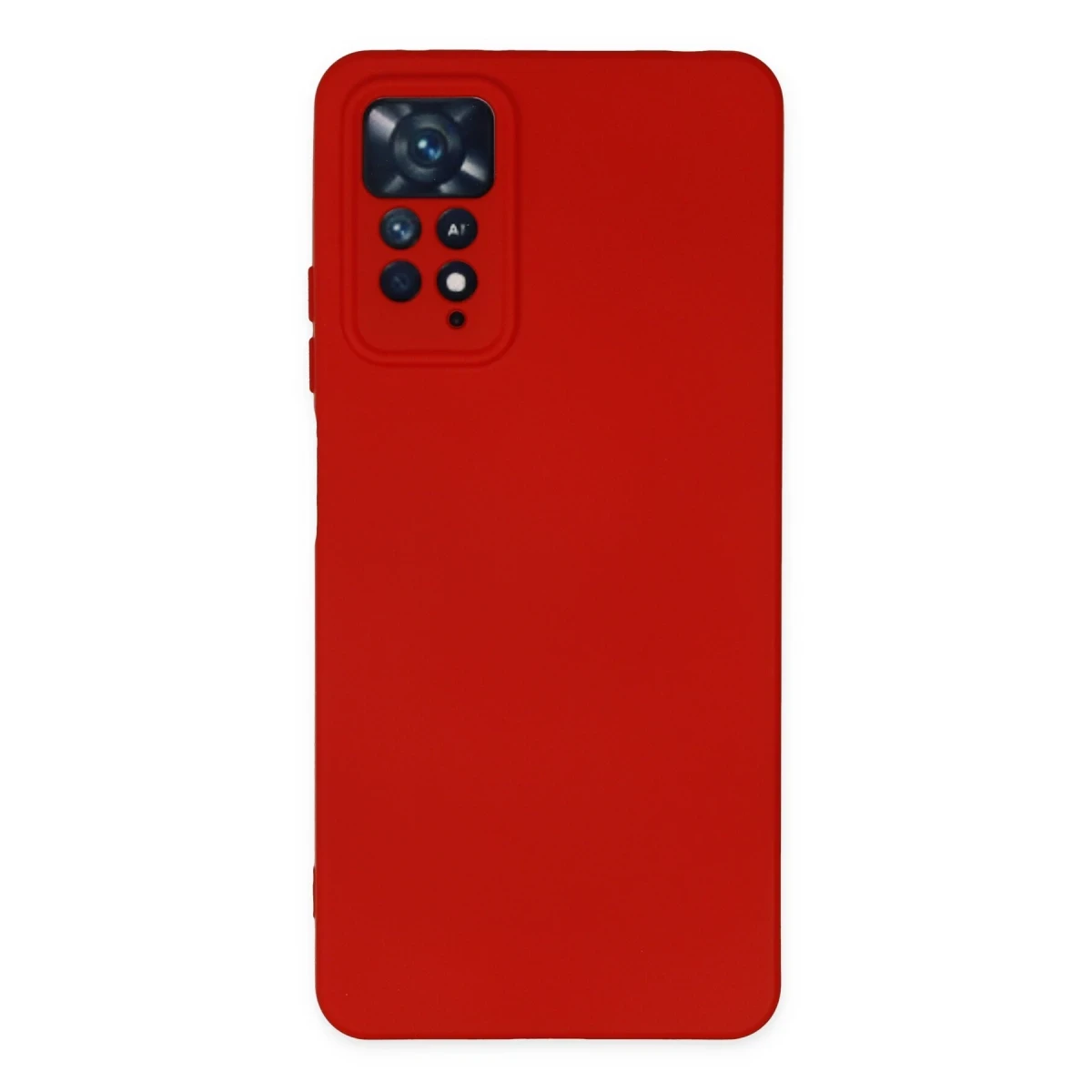 Newface Xiaomi Redmi Note 11 Pro Kılıf Nano içi Kadife Silikon - Kırmızı