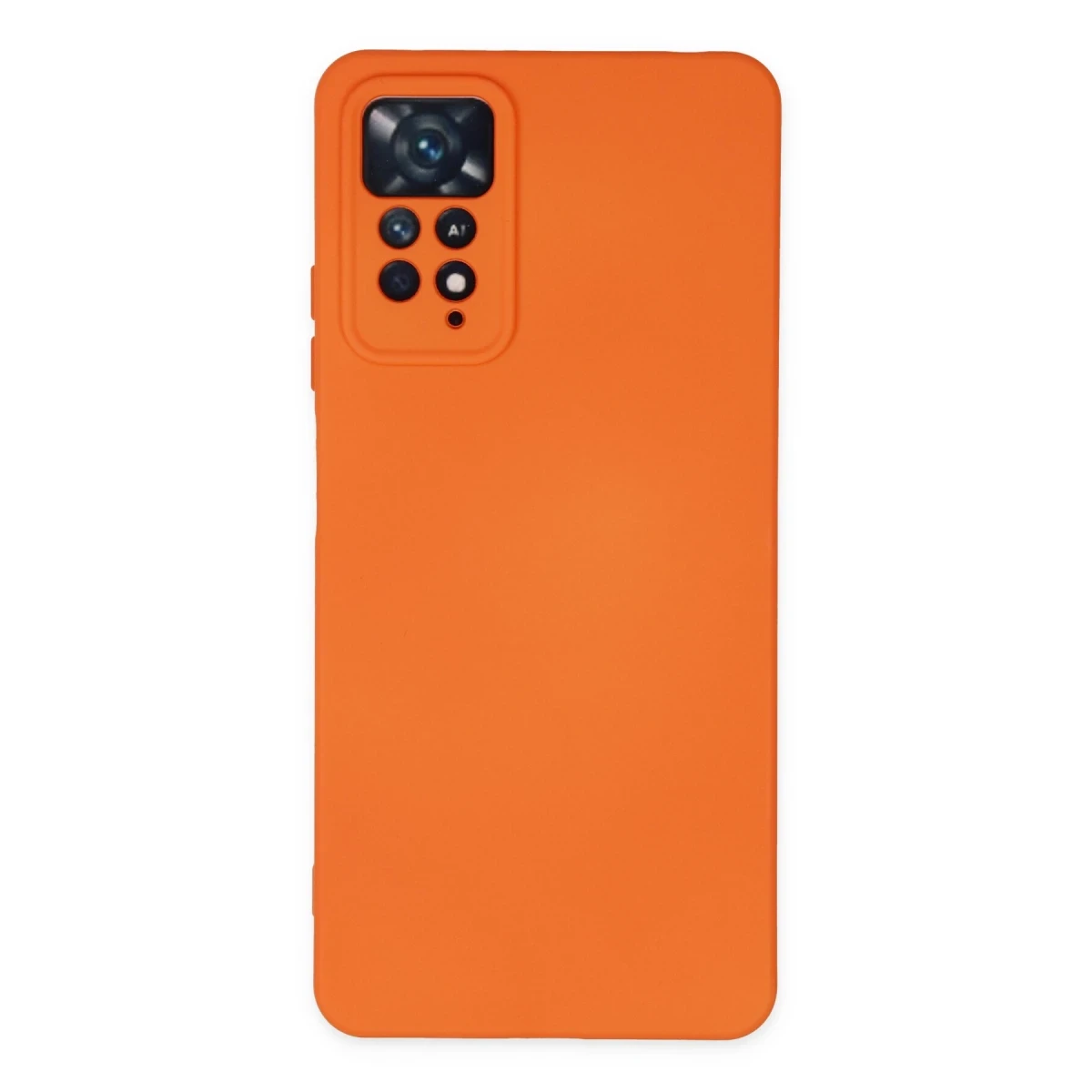 Newface Xiaomi Redmi Note 11 Pro Kılıf Nano içi Kadife Silikon - Turuncu