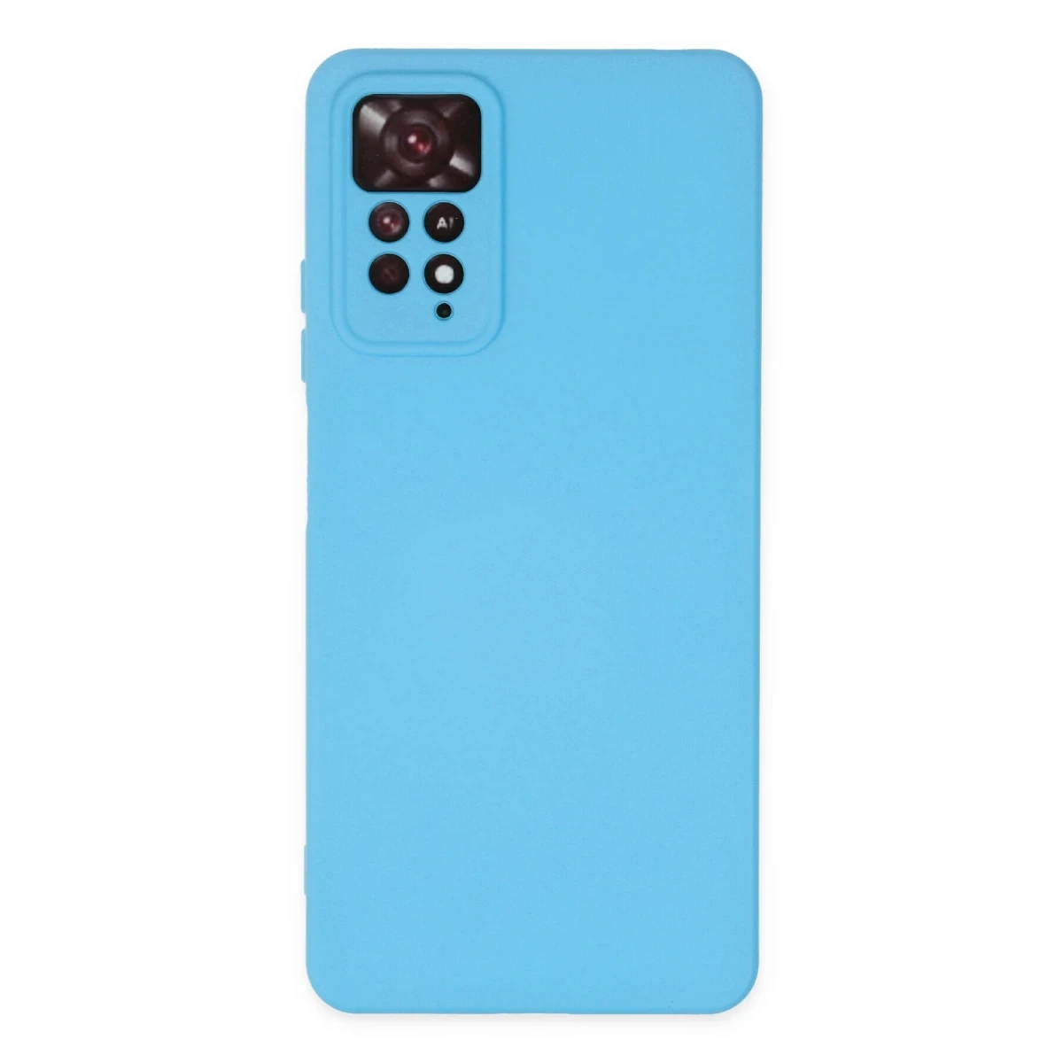Newface Xiaomi Redmi Note 11 Pro Kılıf Nano içi Kadife Silikon - Mavi
