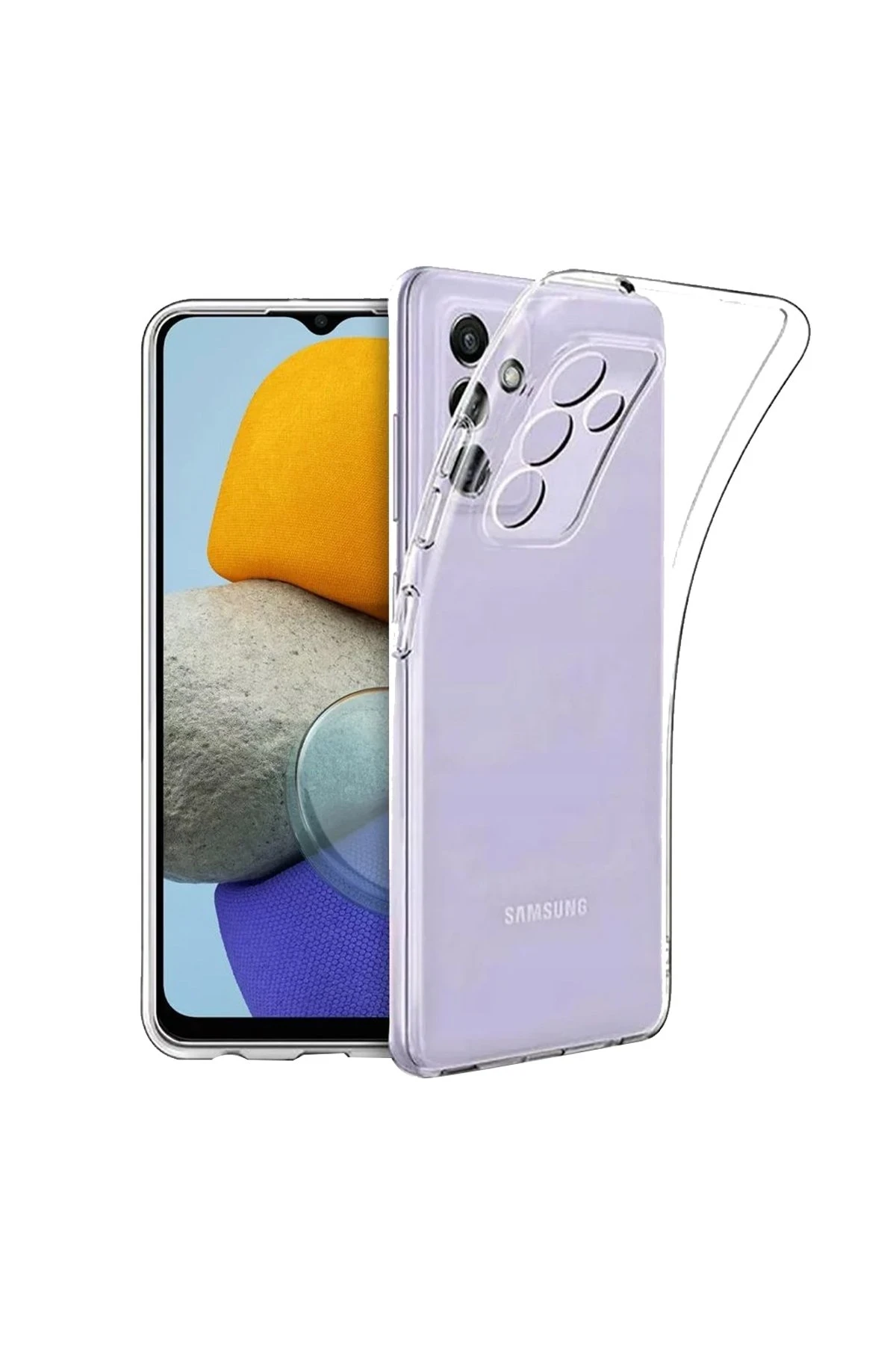 Newface Samsung Galaxy A54 5G Kılıf Lüx Şeffaf Silikon