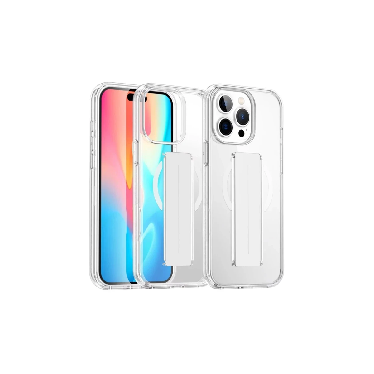 Joko Apple iPhone 14 Pro Max Kılıf Alfa Magsafe Standlı Kapak - Şeffaf — görsel 4