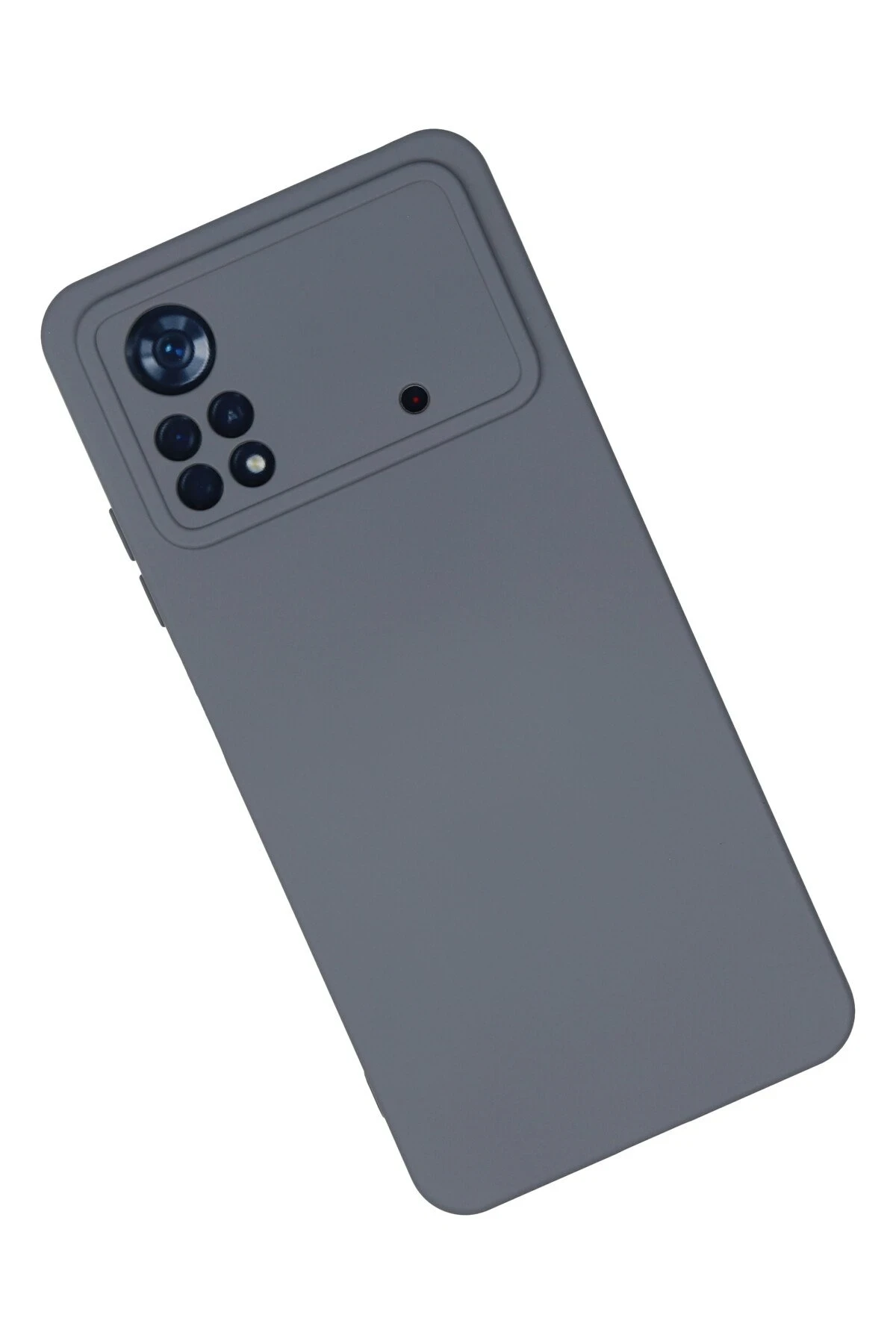Newface Xiaomi Poco X4 Pro 5G Kılıf Nano içi Kadife Silikon - Gri