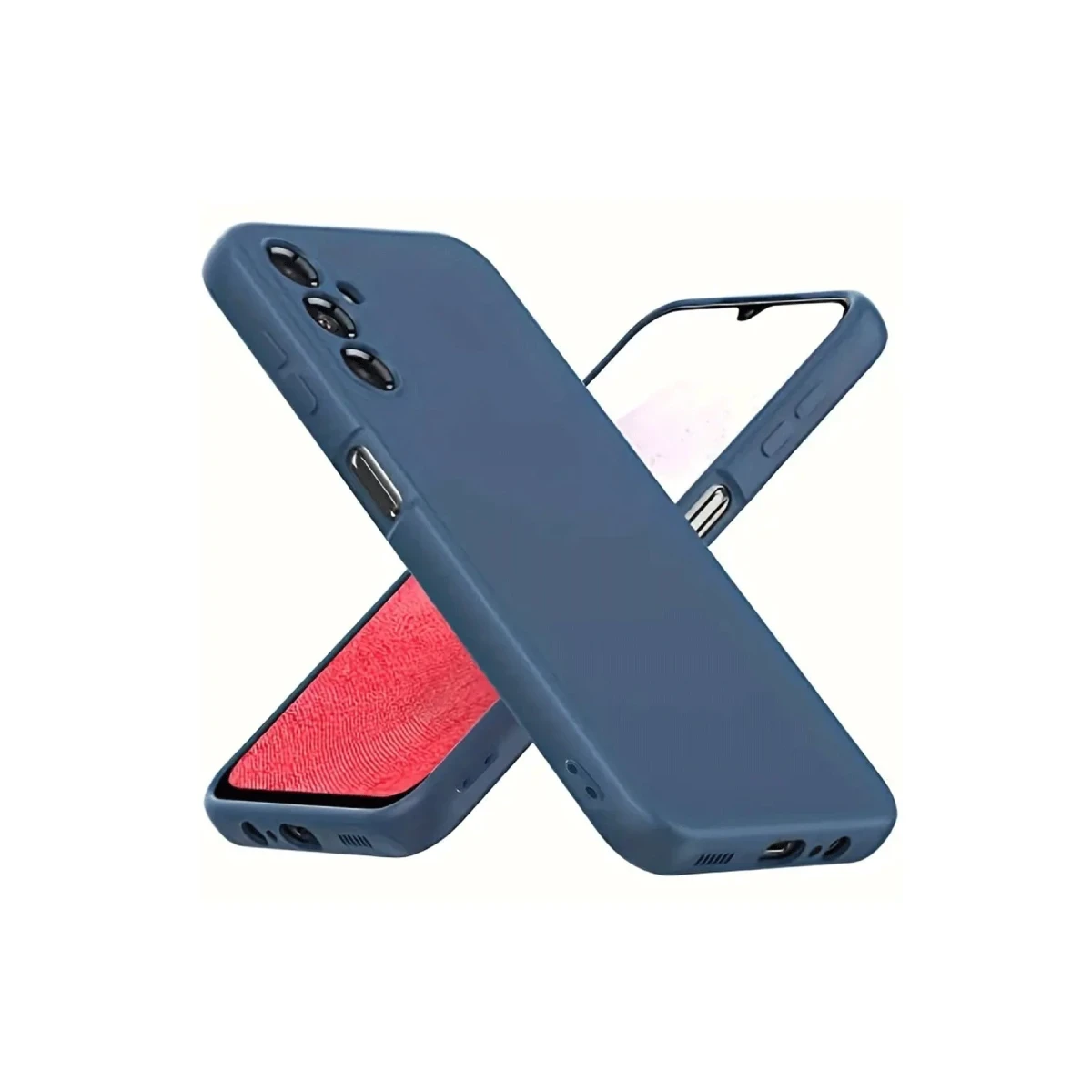 Newface Samsung Galaxy A34 5G Kılıf First Silikon - Lacivert