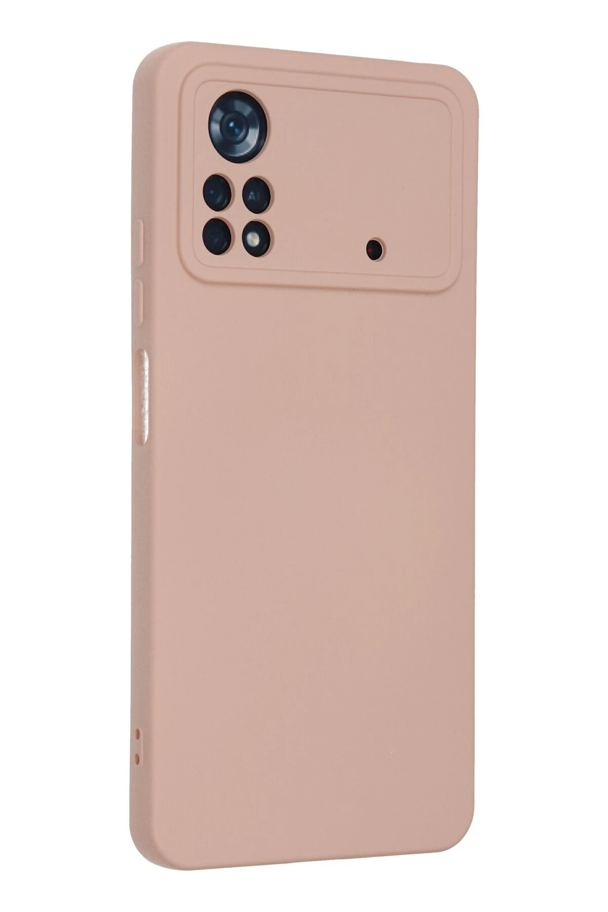 Newface Xiaomi Poco X4 Pro 5G Kılıf Nano içi Kadife Silikon - Pudra