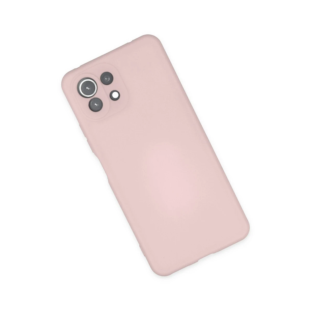 Xiaomi Mİ 11 Lite Kılıf Nano içi Kadife Silikon - Pudra