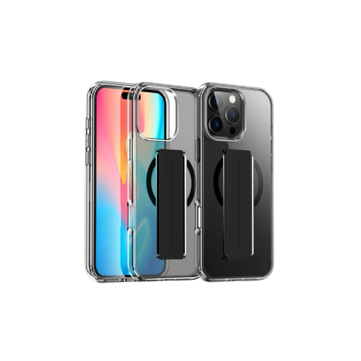 Joko Apple iPhone 16 Pro Kılıf Alfa Magsafe Standlı Kapak - Siyah