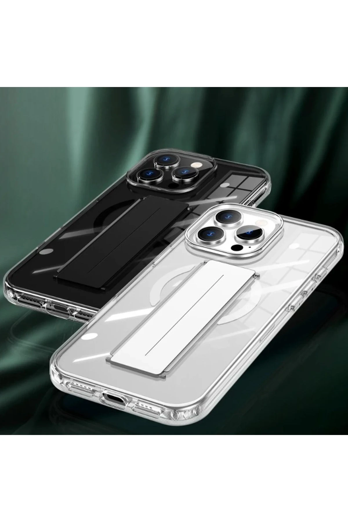 Joko iPhone 16 Pro Max Kılıf Alfa Magsafe Standlı Kapak - Şeffaf