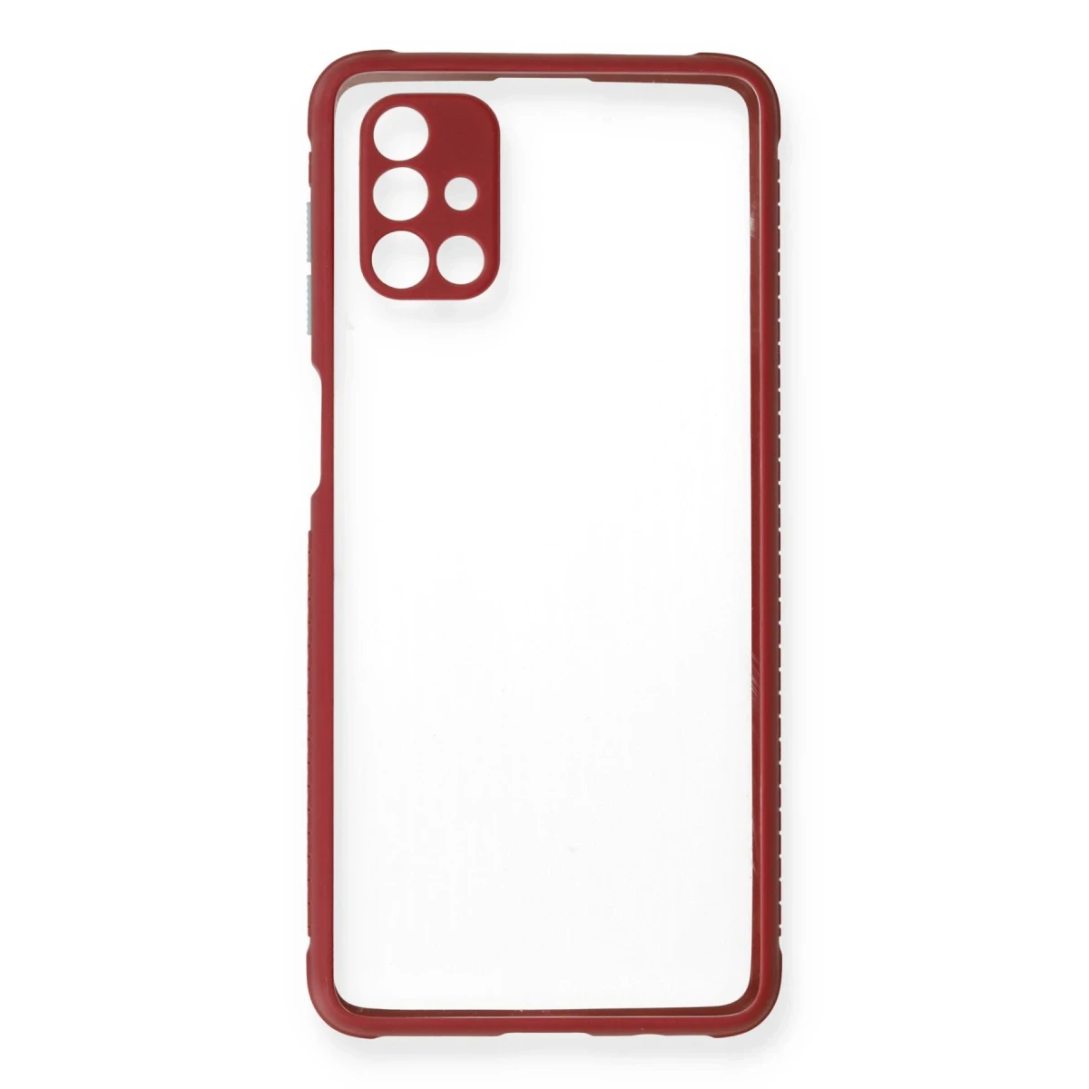 Samsung Galaxy M51 Kılıf Miami Şeffaf Silikon - Fuşya