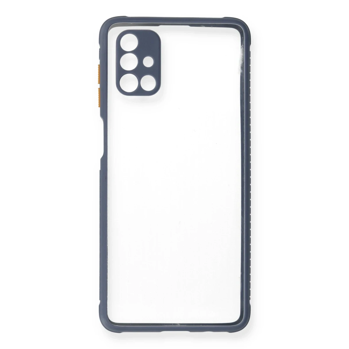 Samsung Galaxy M51 Kılıf Miami Şeffaf Silikon - Gri
