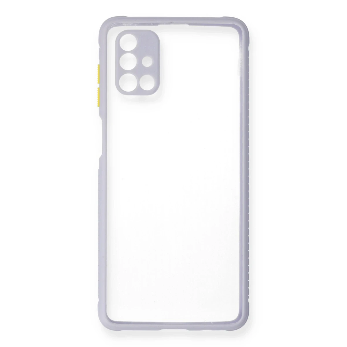 Samsung Galaxy M51 Kılıf Miami Şeffaf Silikon - Lila