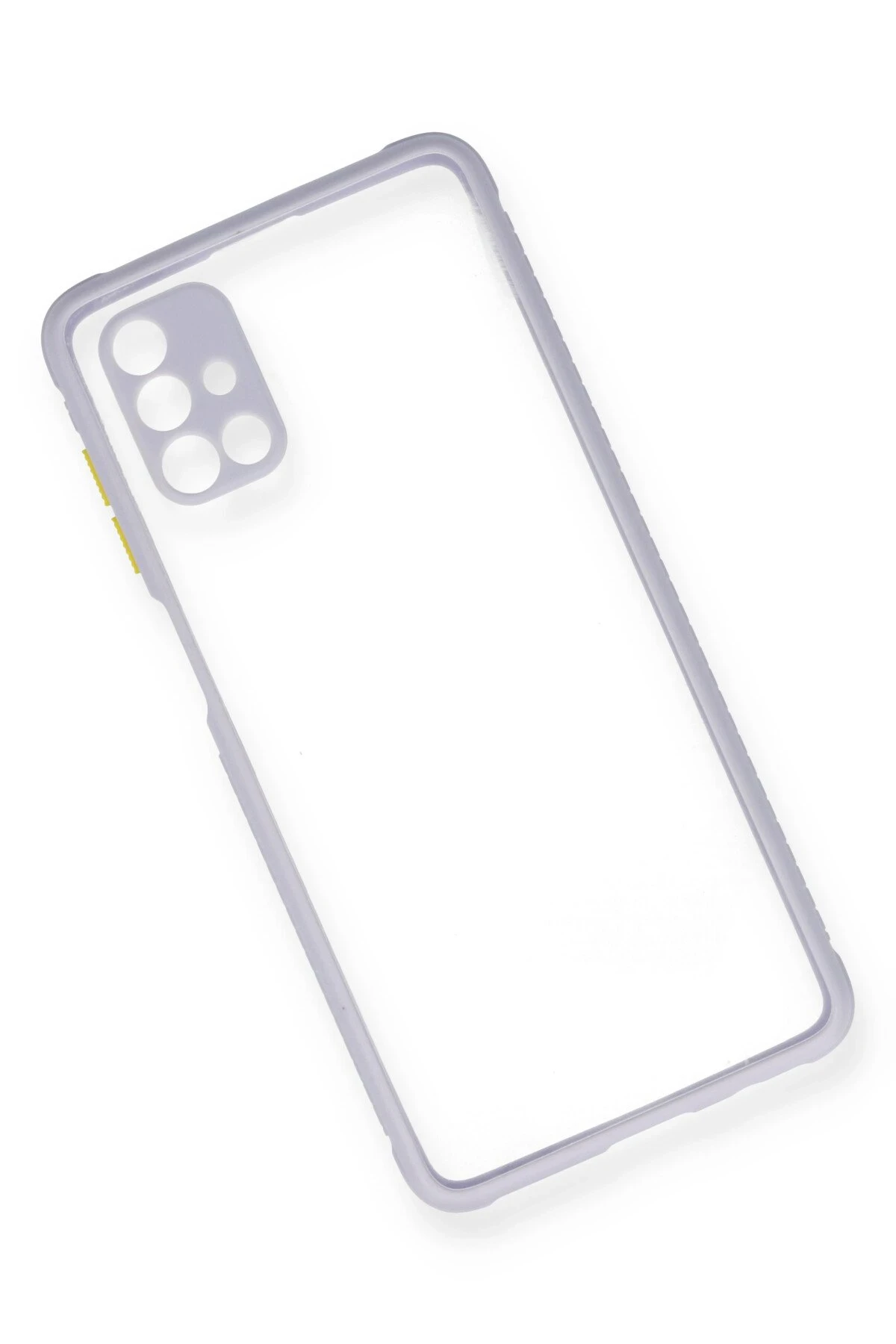 Newface Samsung Galaxy M51 Kılıf Miami Şeffaf Silikon - Lila