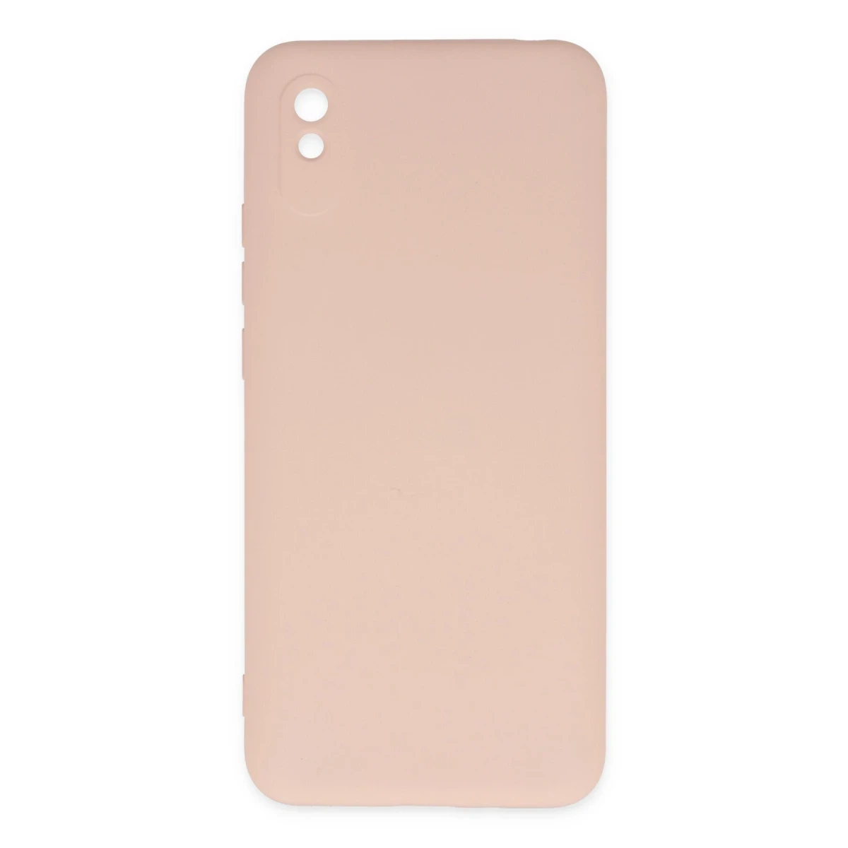 Newface Xiaomi Redmi 9A Kılıf Nano içi Kadife Silikon - Pudra