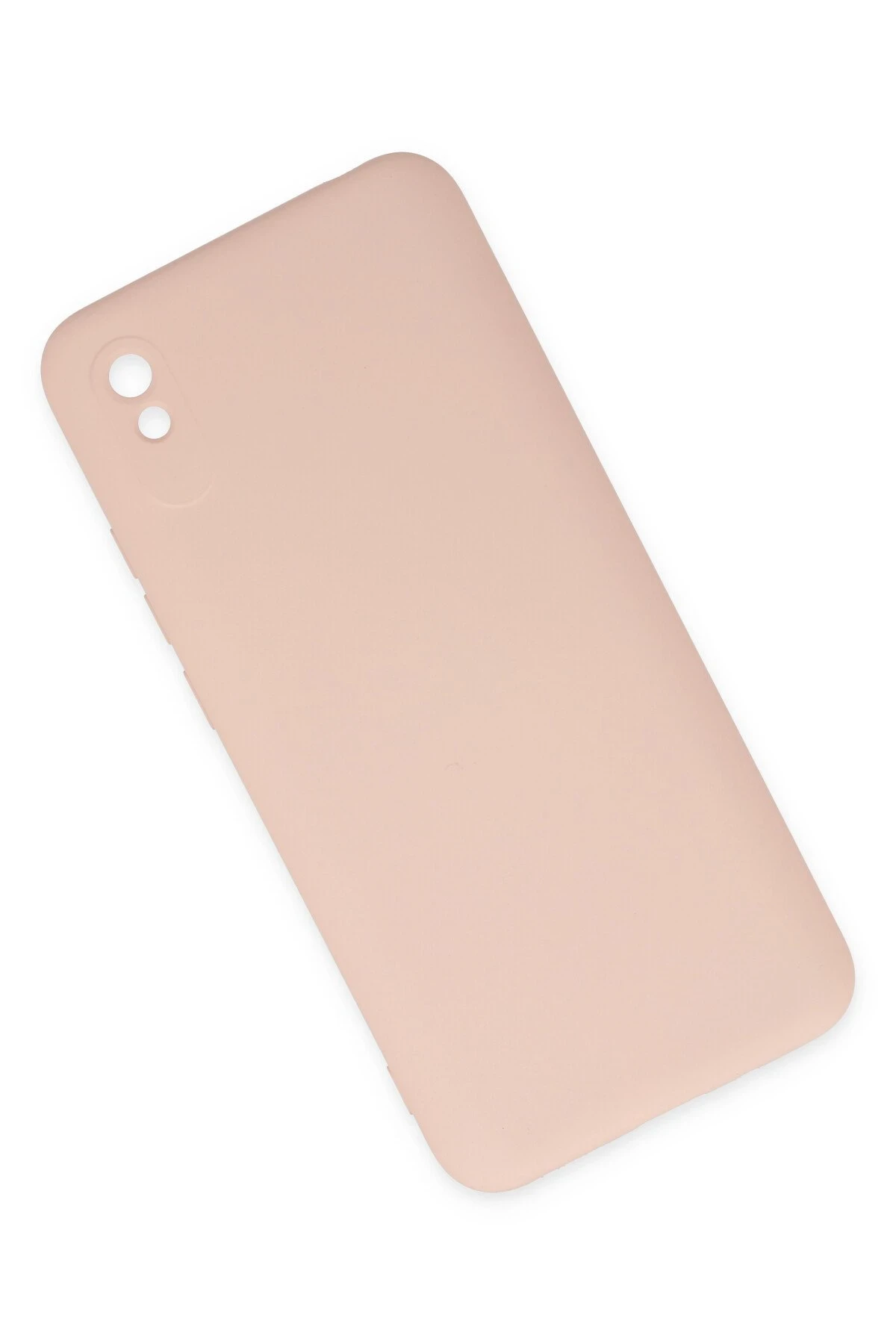 Newface Xiaomi Redmi 9A Kılıf Nano içi Kadife Silikon - Pudra