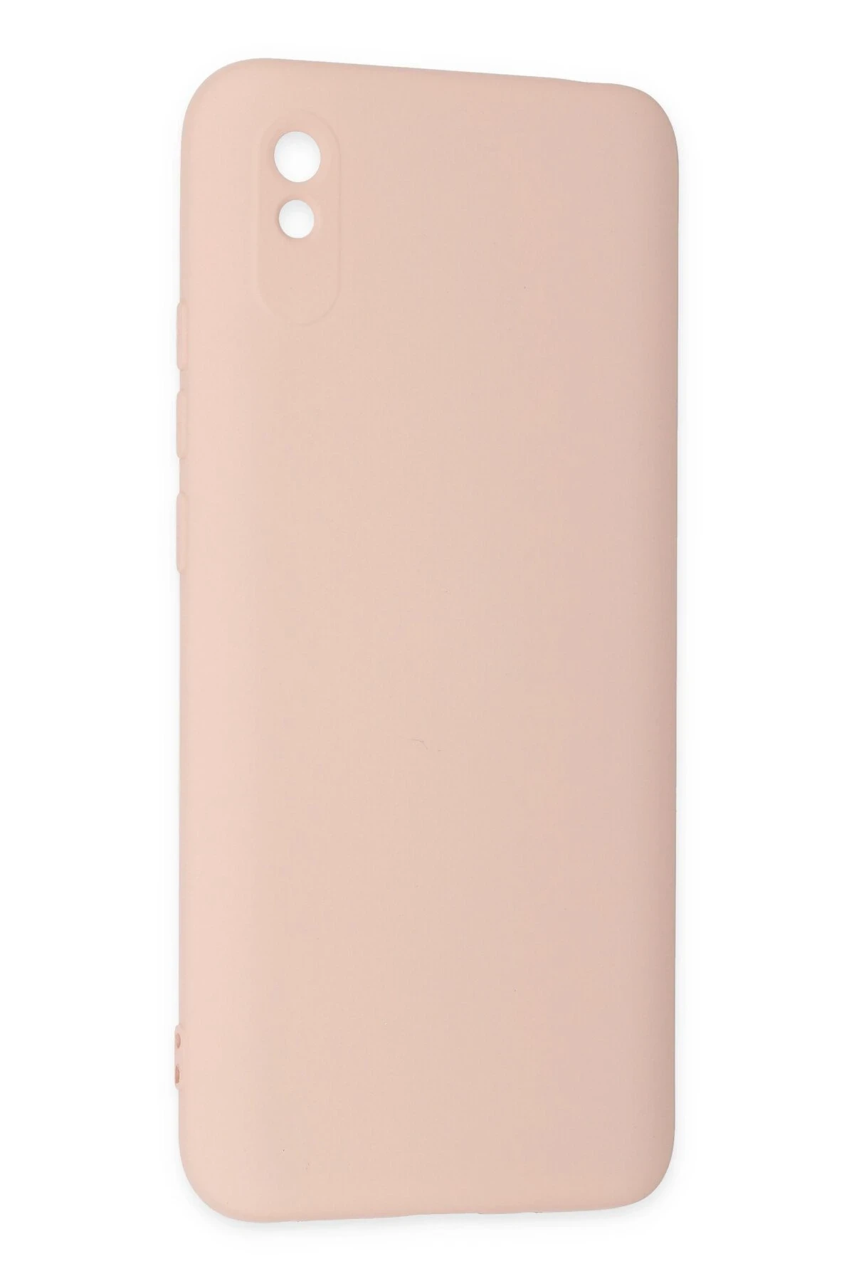 Newface Xiaomi Redmi 9A Kılıf Nano içi Kadife Silikon - Pudra