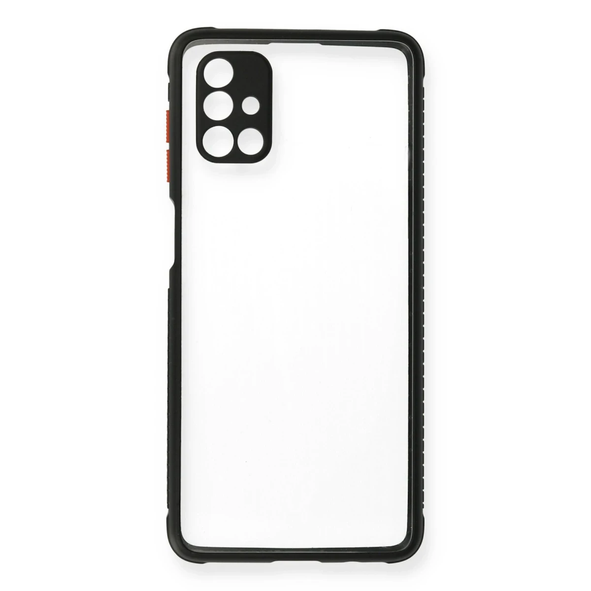 Samsung Galaxy M51 Kılıf Miami Şeffaf Silikon - Siyah